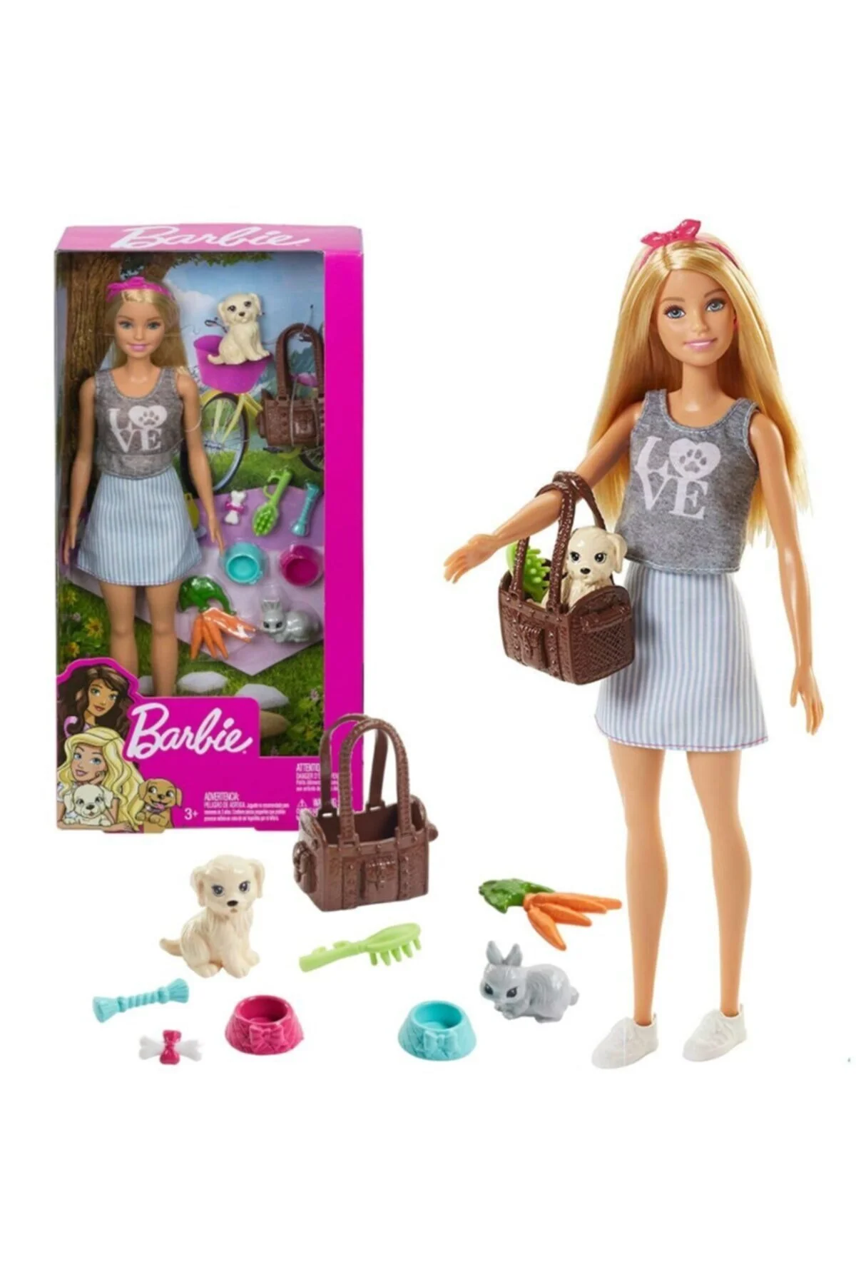 عروسک های اسباب بازی و لوازم جانبی دوستان ناز حیوانات اورجینال Barbie
