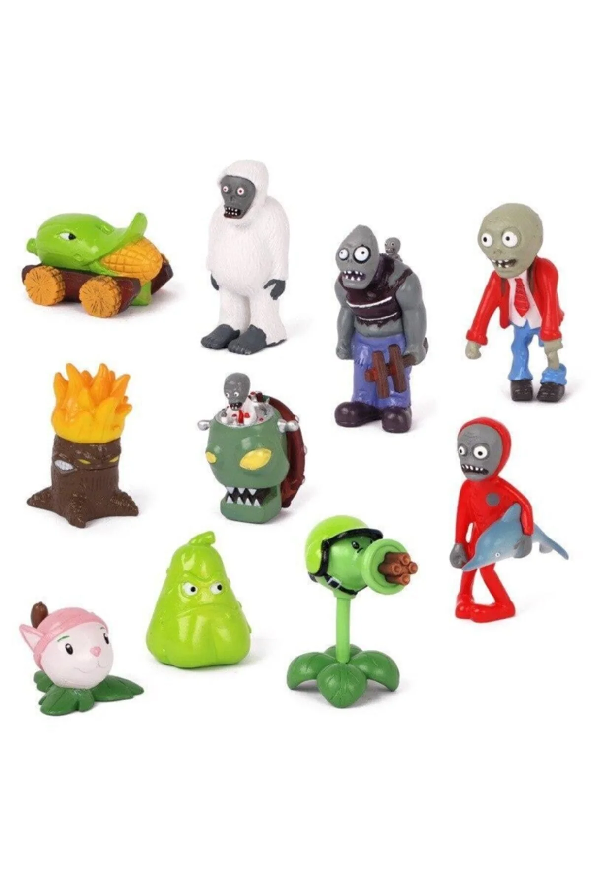 فیگور ست PLANTS AND ZOMBIES + 10 PIECES 3 7CM از ترکیه Schulzz