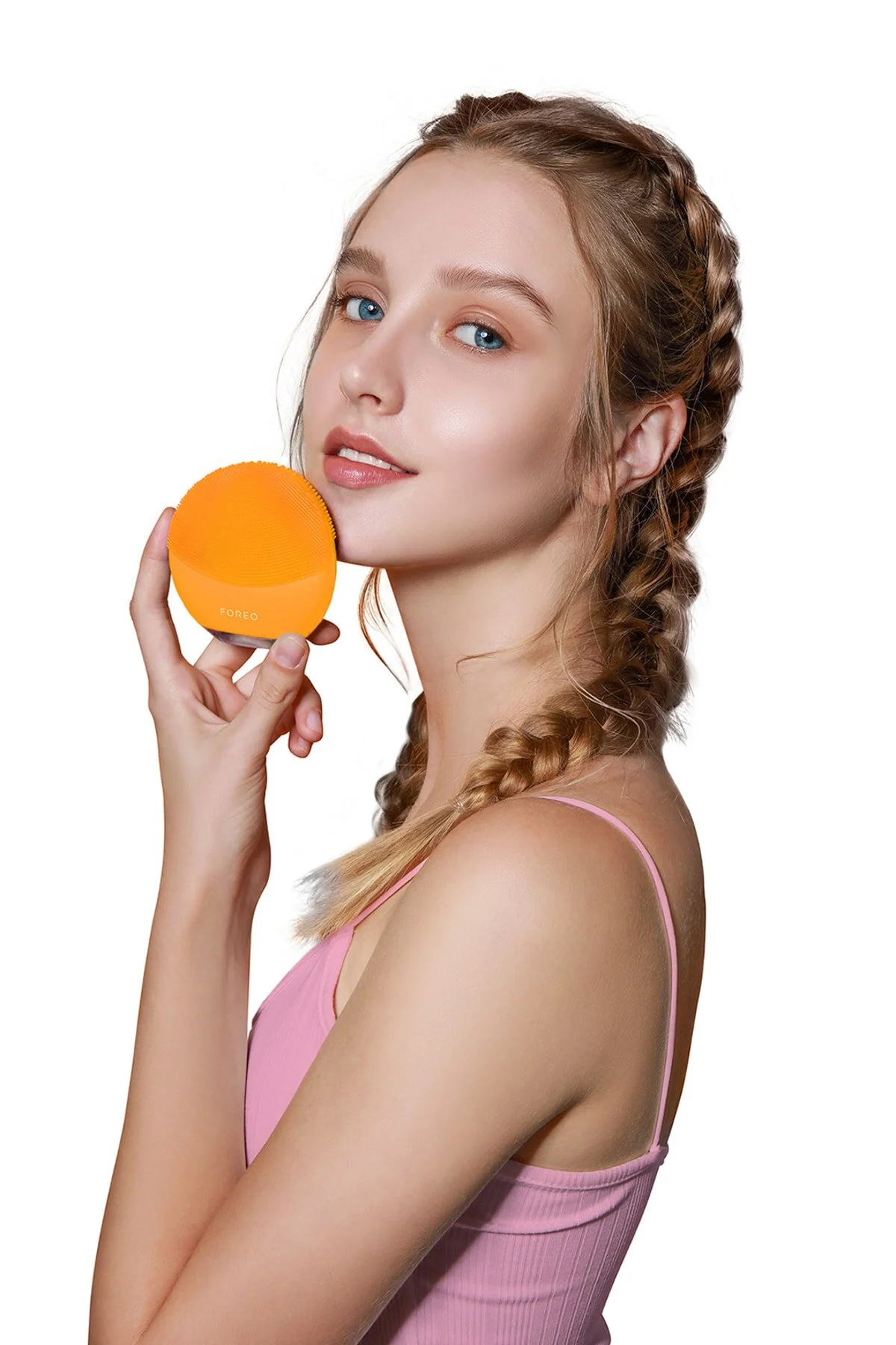 دستگاه شستشوی صورت زرد زنانه واتر جت لونا مینی 3 تمیز کردن و ماساژ Foreo
