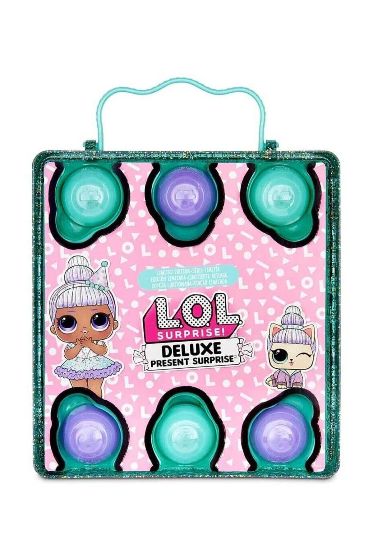 اسباب بازی های فیگور دیگر L.O.L SPARKLING GIFT SURPRISE LLUD7000 فیروزه Lol