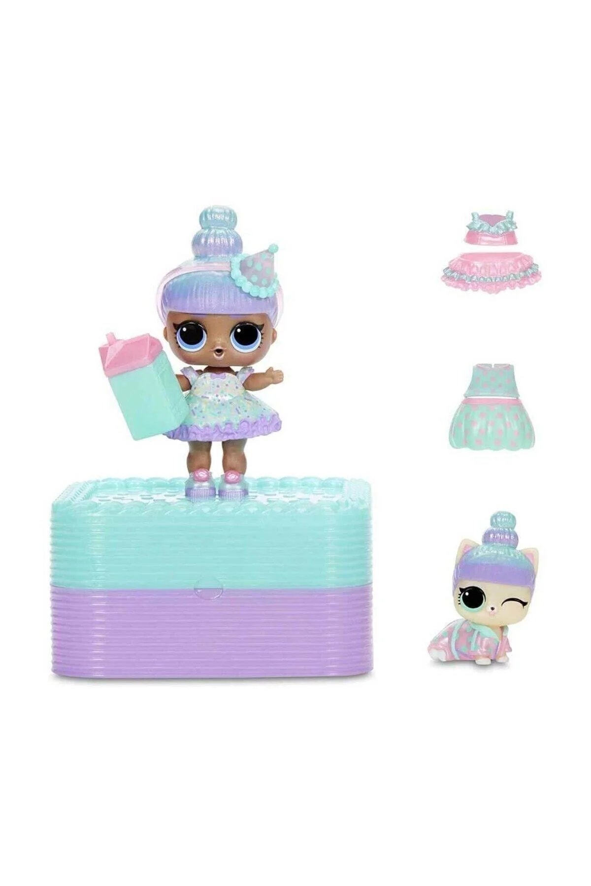 اسباب بازی های فیگور دیگر L.O.L SPARKLING GIFT SURPRISE LLUD7000 فیروزه Lol