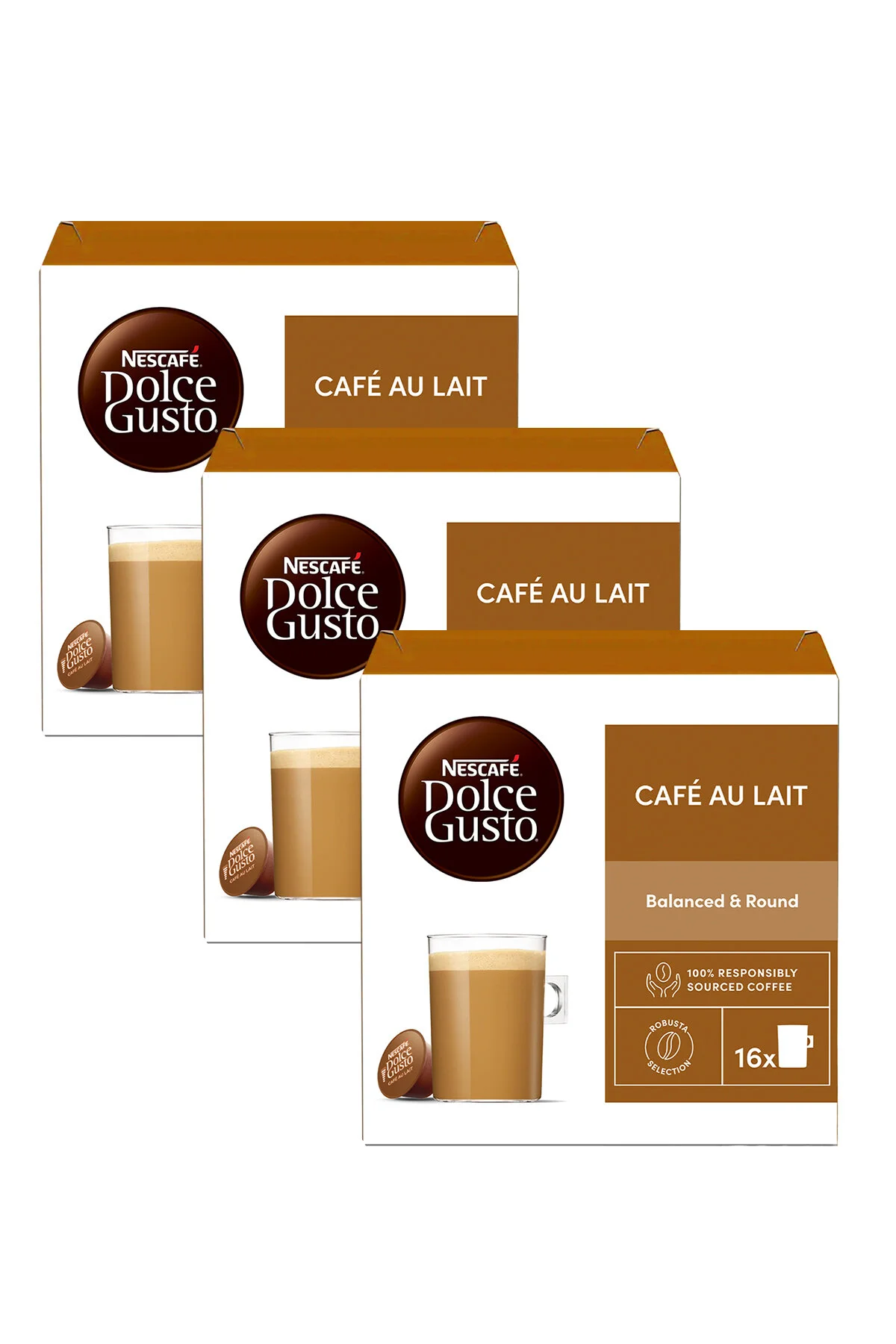 کپسول قهوه دولچه گوستو کافه آو لیت 16 عدد x 3 بسته  Nescafe