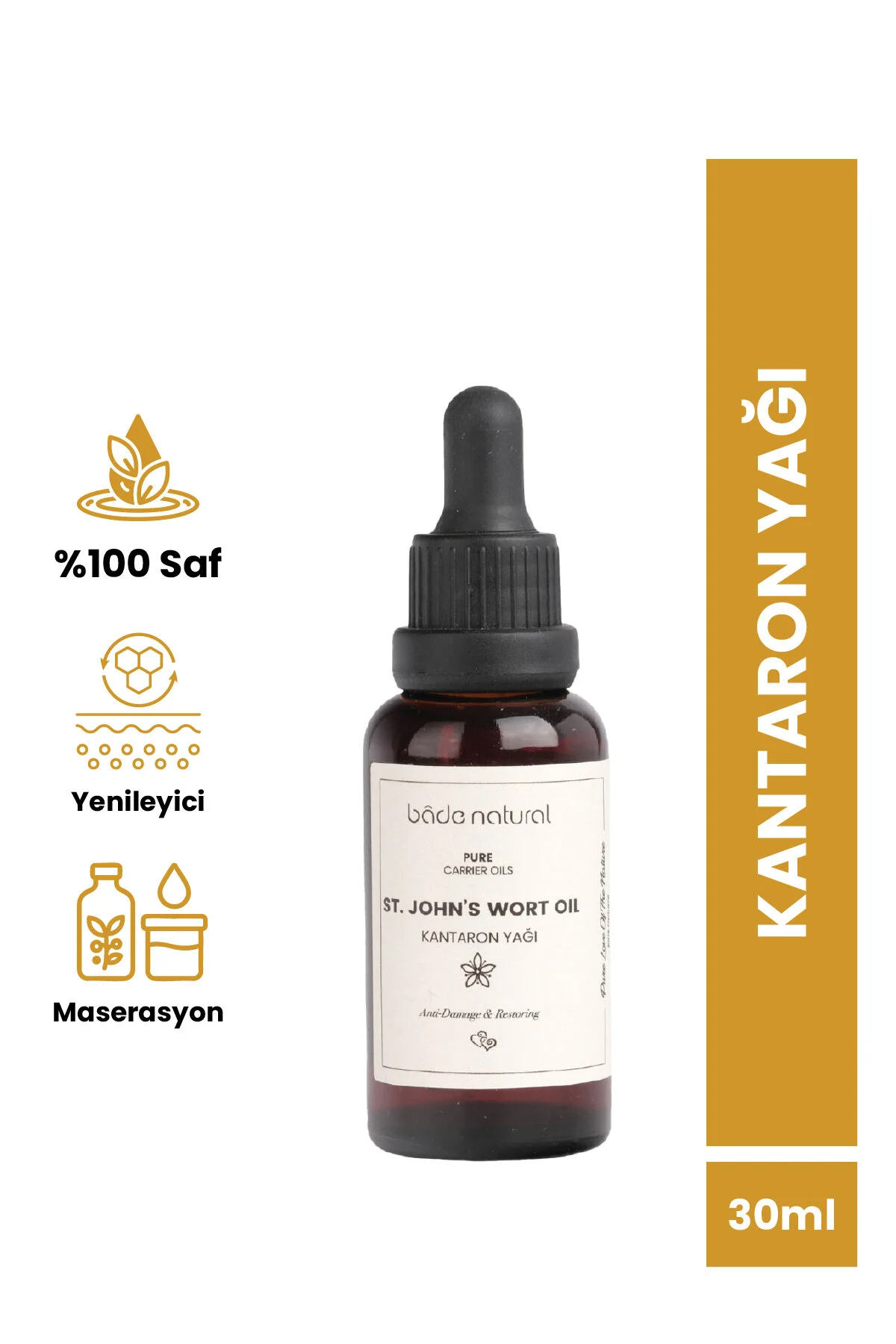 روغن مراقبتی طبیعی کنجد 100% خالص 30 میلی لیتر بادا ناتورال Bade Natural