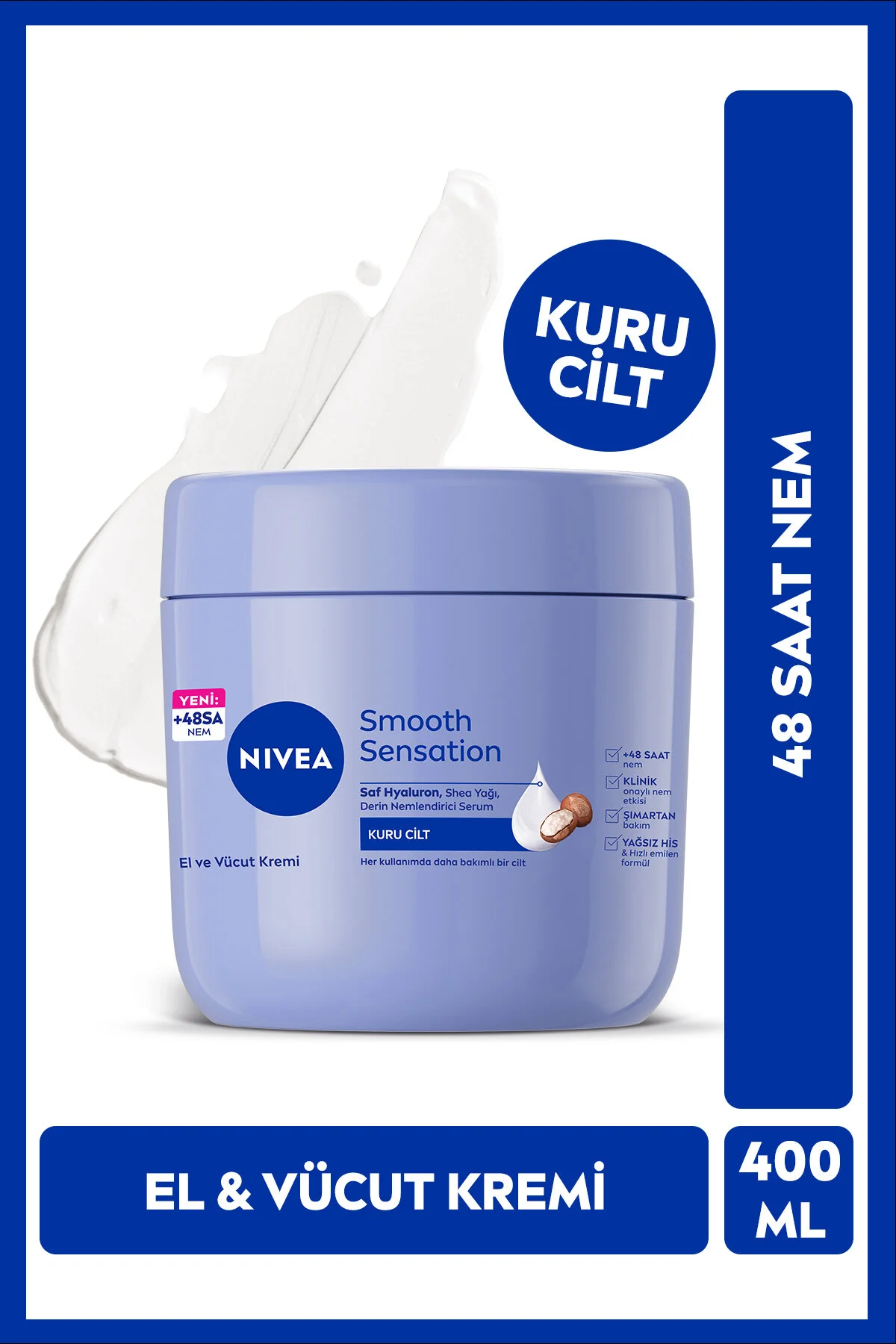NIVEA کرم نرم کننده و مرطوب کننده دست و بدن ۴۰۰ میلی لیتر