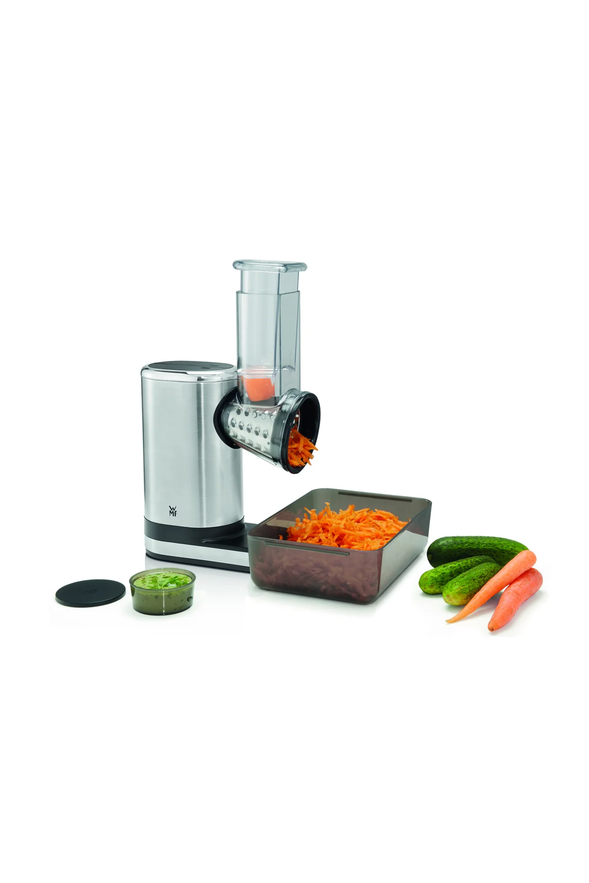 خردکن و غذا ساز KITCHENMINIS SALAD TO GO فولادی نقره ای برقی RAQUE 150 W Wmf