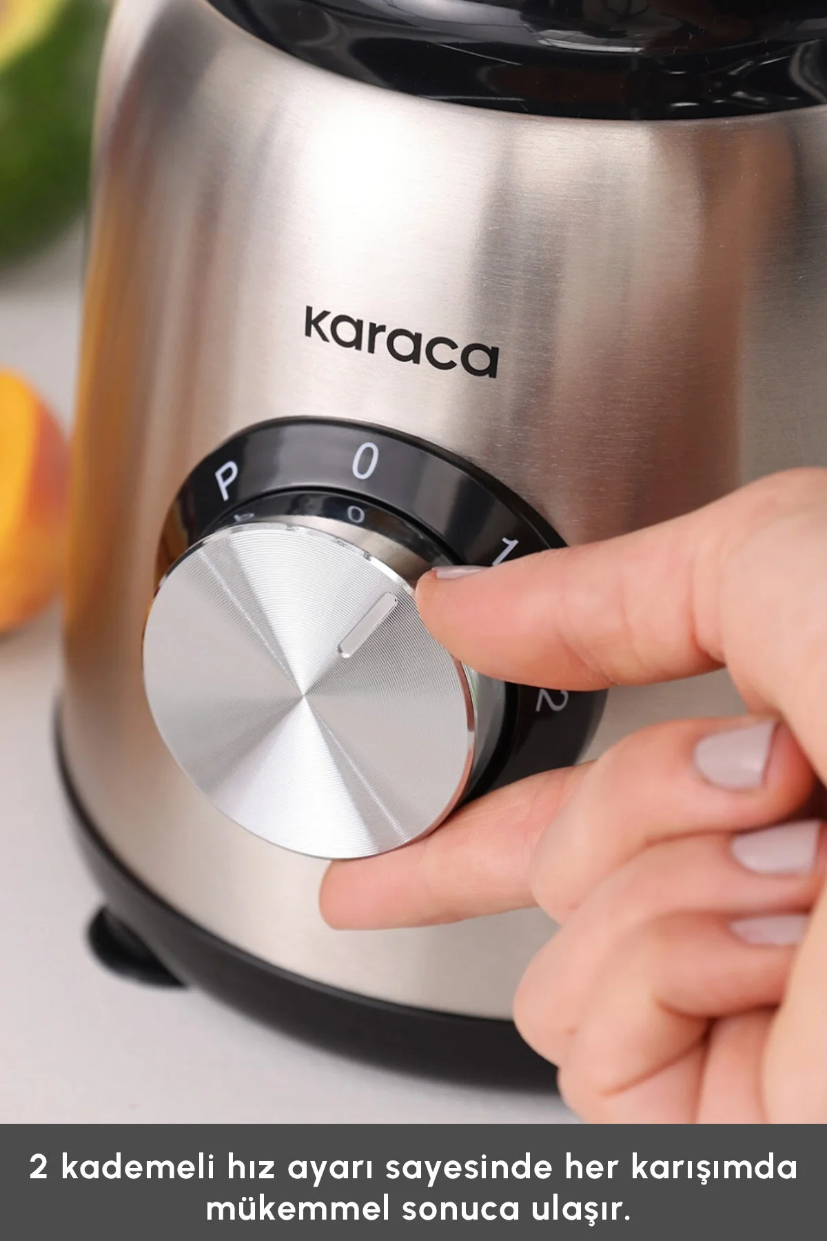 مخلوط کن شخصی اسموتی کاسه شیشه ای اینوکس 1.5 لیتری اورجینال Karaca