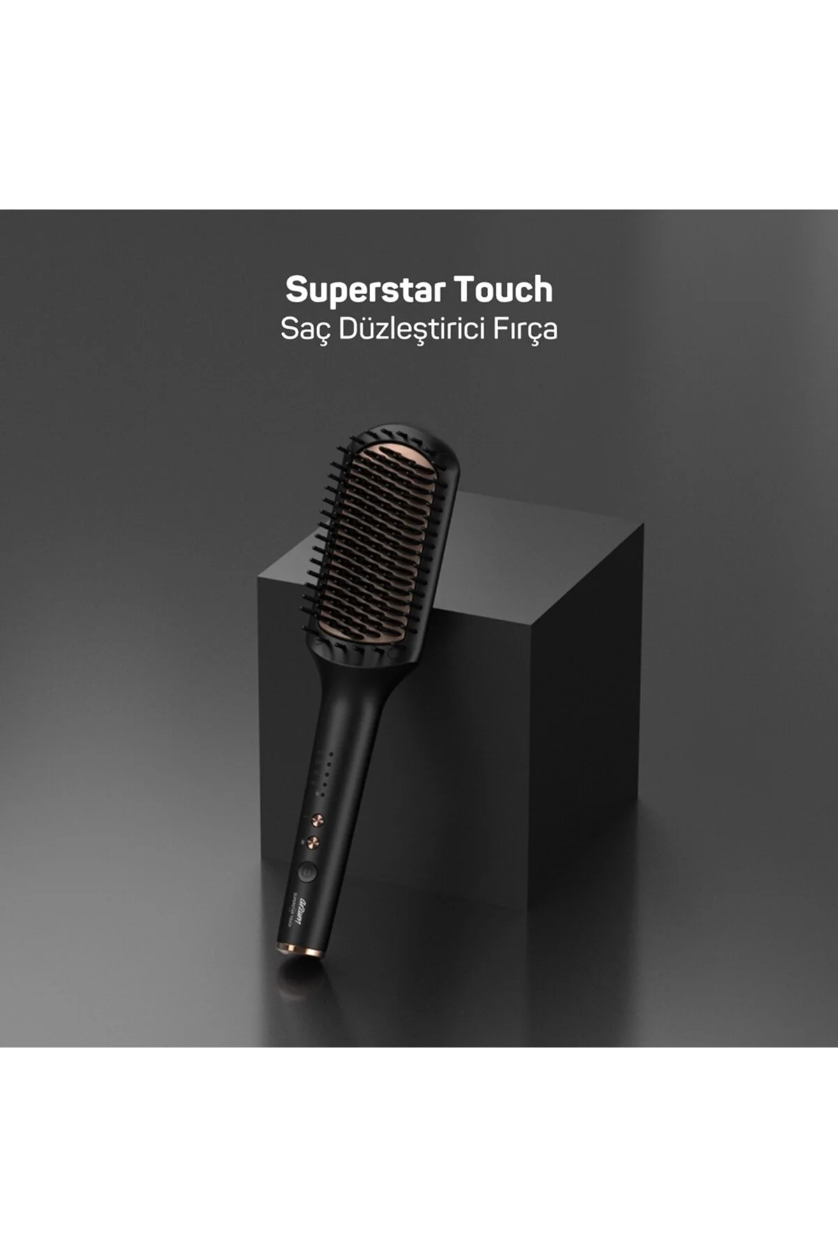 اتو مو سیاه و حالت دهنده ی Ar5068 Superstar Touch Hair Brush مشکی 5226Er Arzum