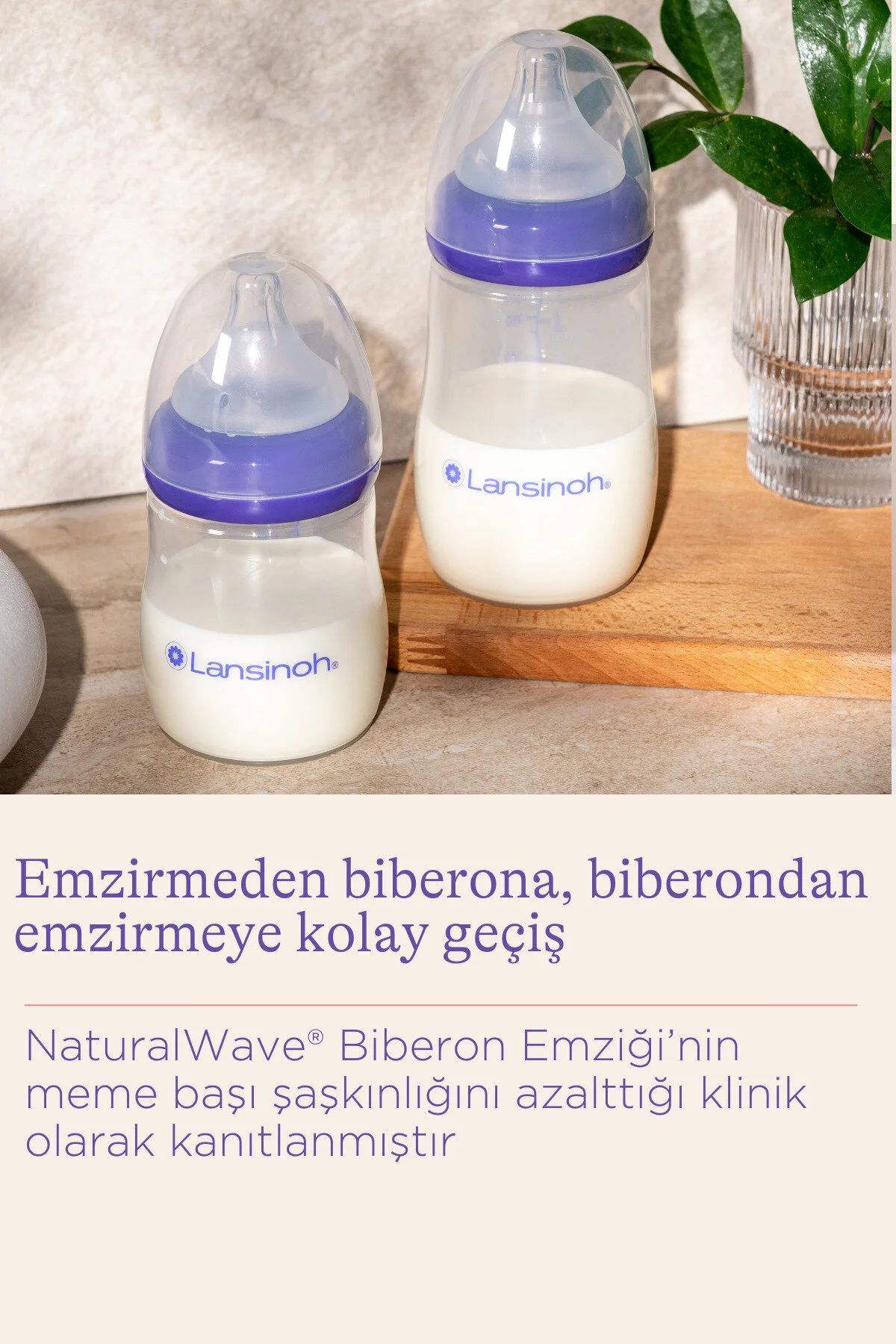 شیشه مجموعه شروع بطری و ® LANSINOH