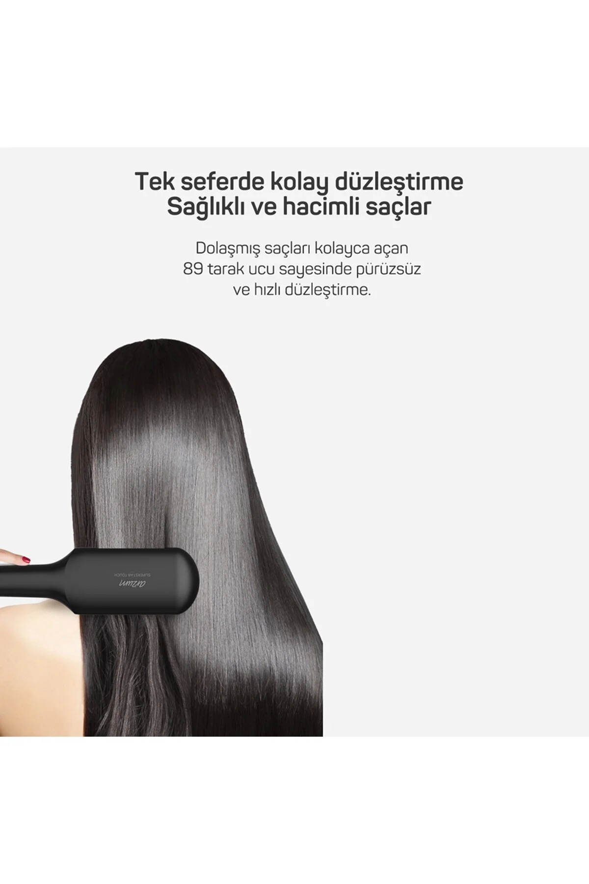 اتو مو سیاه و حالت دهنده ی Ar5068 Superstar Touch Hair Brush مشکی 5226Er Arzum