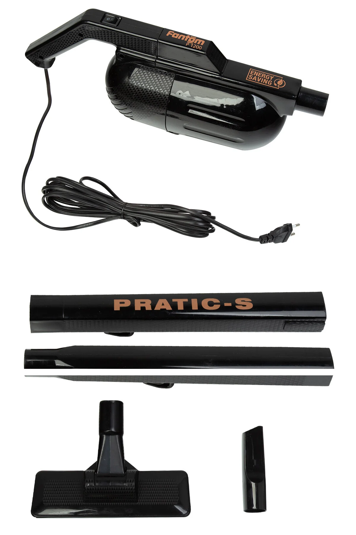 جاروبرقی ایستاده مشکی S P 1200 عمودی بدون کیسه گرد و غبار سیاه FANTOM