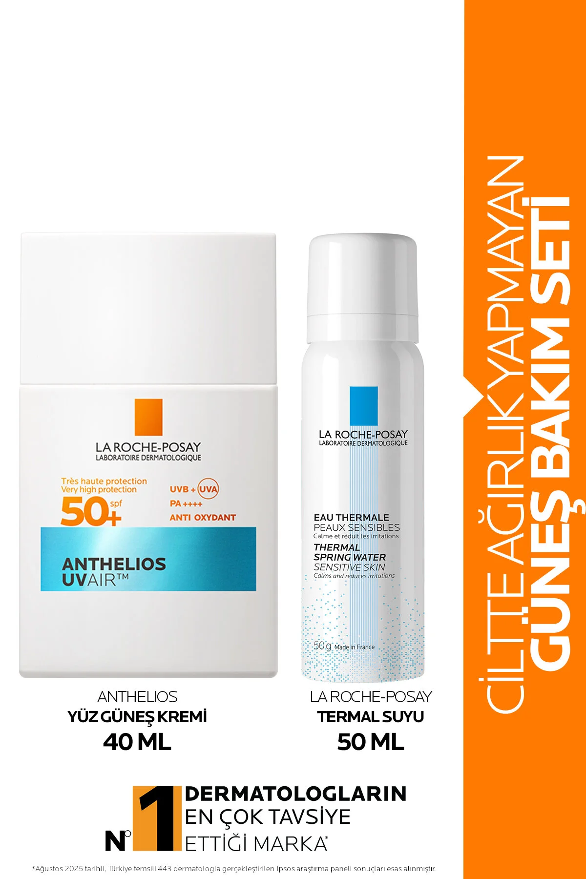 ست کرم ضد آفتاب مجموعه مراقبت از که بر روی پوست وزن نمی کند La Roche Posay