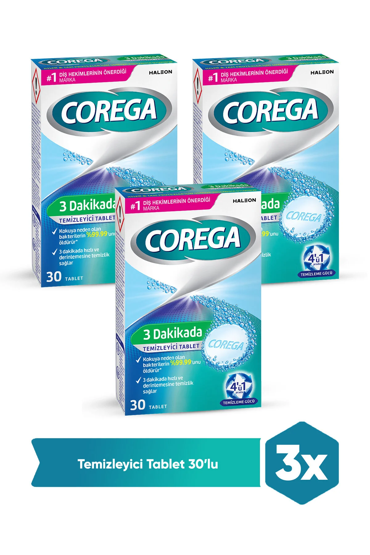 مراقبت از دندان مصنوعی DENTURE CLEANER MINT 30 TABLETS 3 PACK Corega