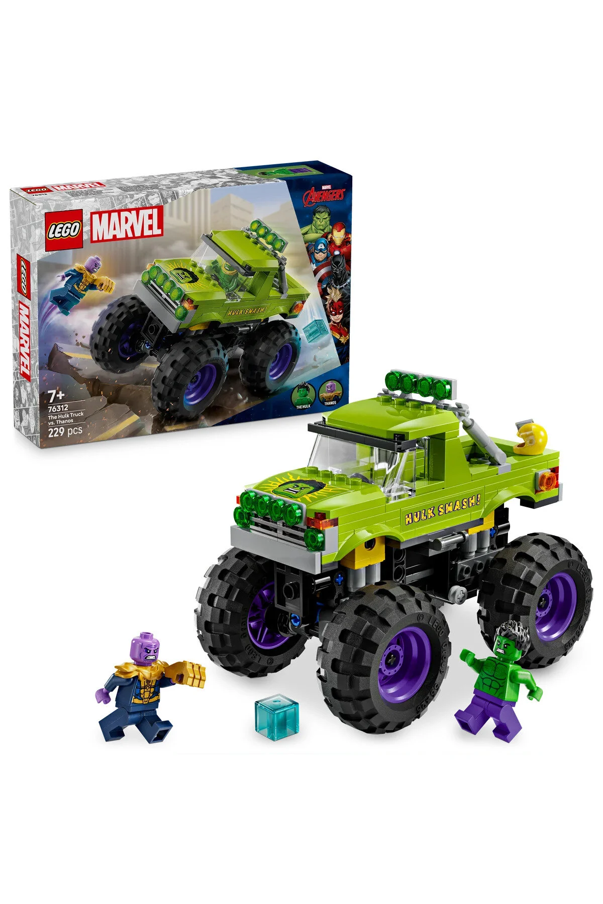 لگو و اسباب بازی های ساخت محور ® MARVEL HULK TRUCK VS. THANOS 76312 7+ ست ساختمان خلاق 229 عدد از ترکیه LEGO