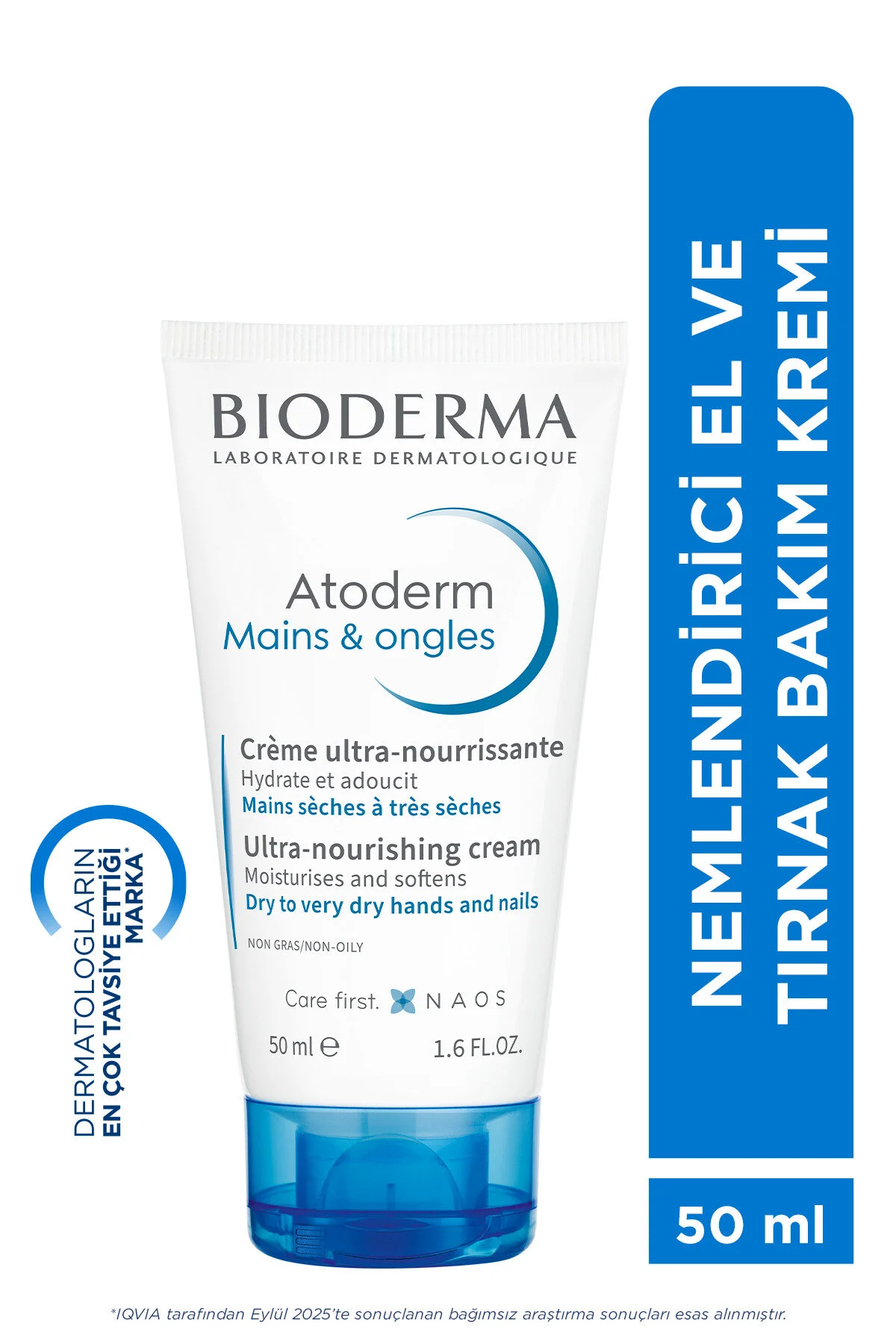 Bioderma کرم مرطوب کننده دست و ناخن Atoderm از بیودرما