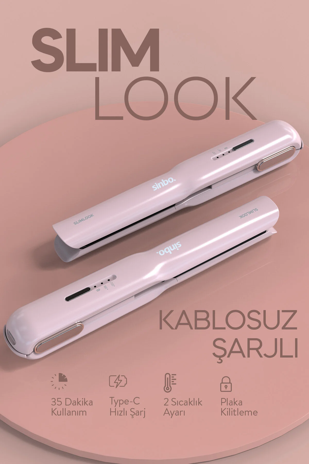 اتو مو قابل شارژ MAKE STRAIGHTENER SHD 1742 Sinbo