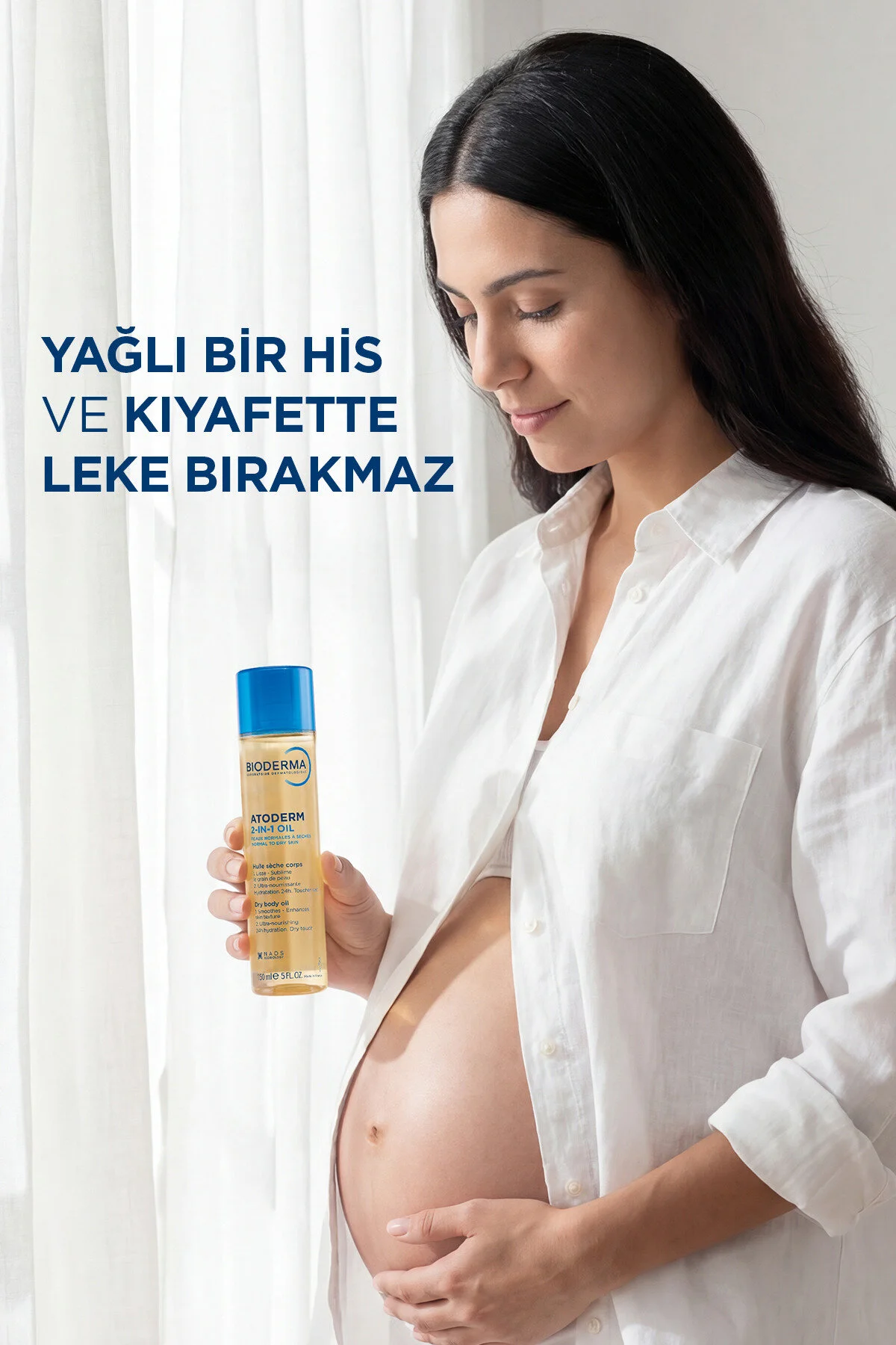 Bioderma روغن مراقبت از پوست 2 در 1 برای آمادگی ترکهای بارداری