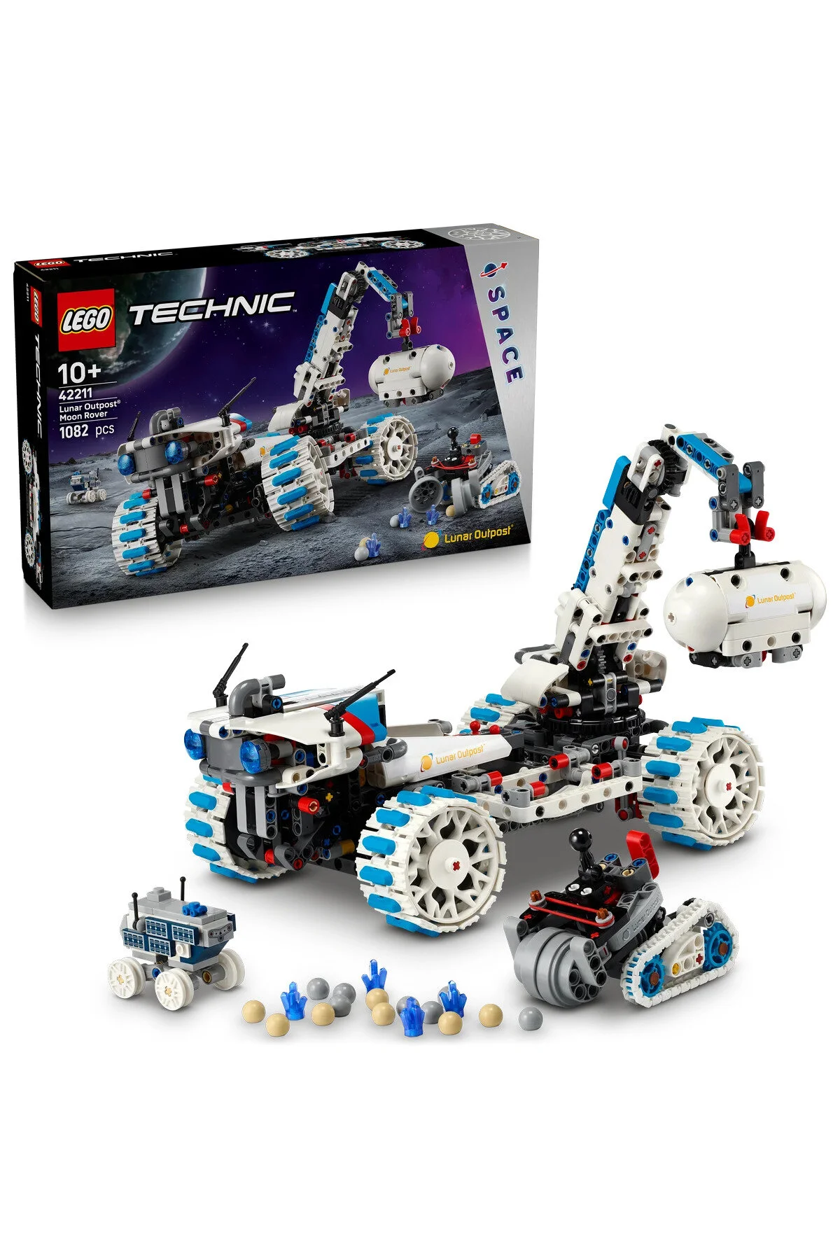لگو و اسباب بازی های ساخت محور ® TECHNIC LUNAR OUTPOST™ ROVER SPACECRAFT 42211 10+ ست ساختمان خلاق 1082P از ترکیه LEGO