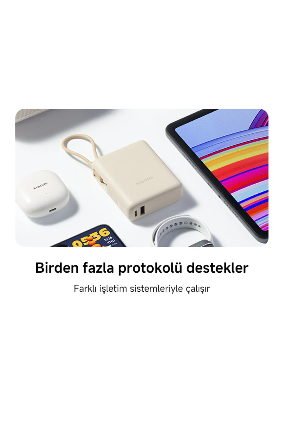 پاوربانک کابل داخلی پرسرعت 10000MAH 33W شیائومی طراحی فشرده اورجینال Xiaomi
