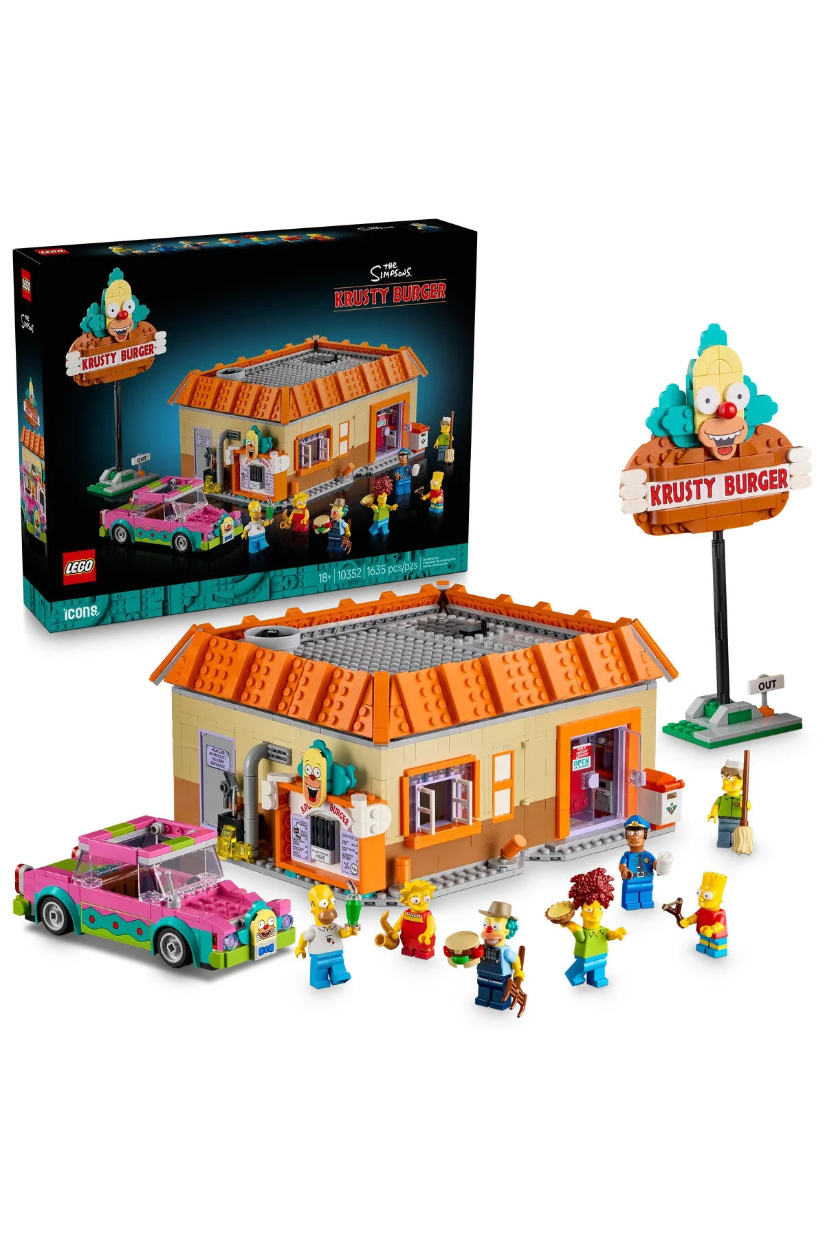 لگو 10352 آیکون SIMPSONS ™: KRUSTY BURGER اورجینال LEGO