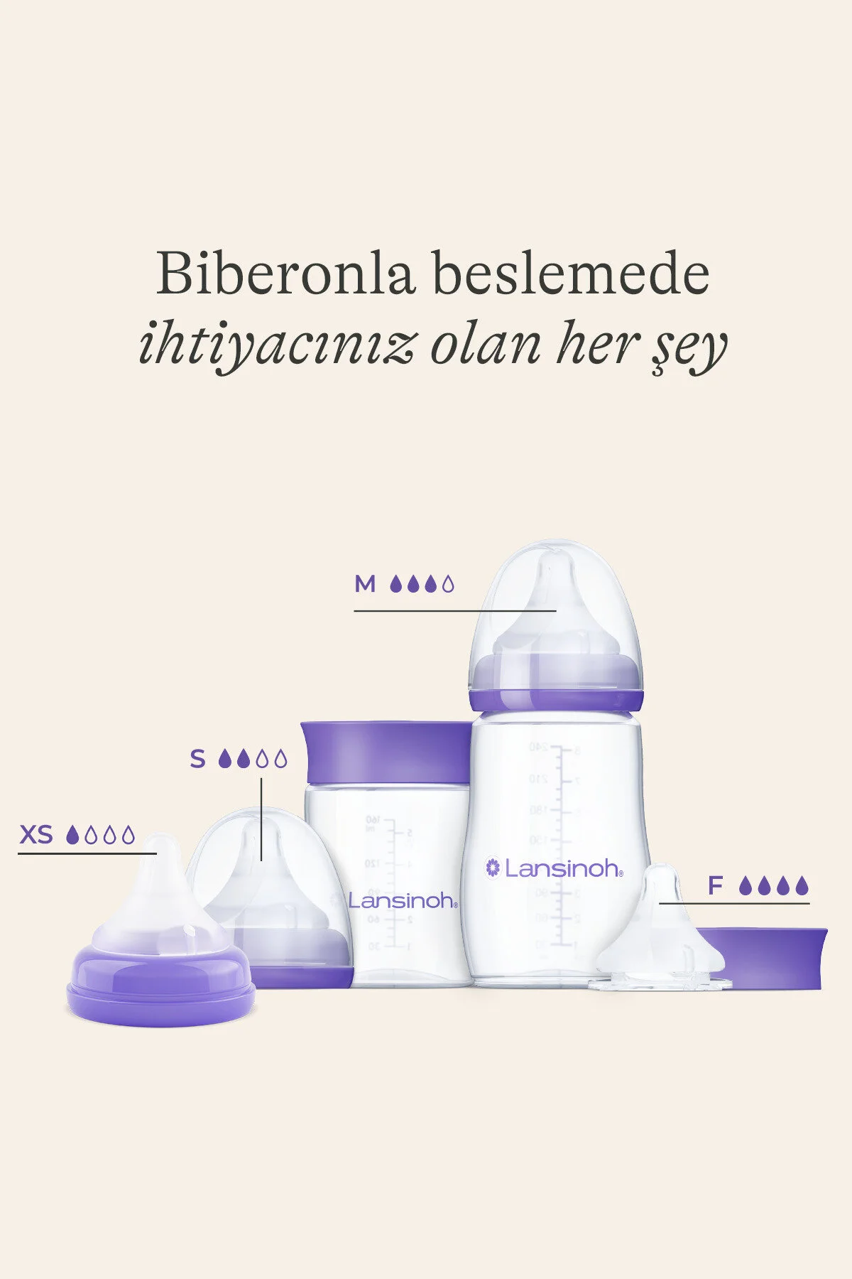 شیشه جریان سریع پستانک بطری ® LANSINOH