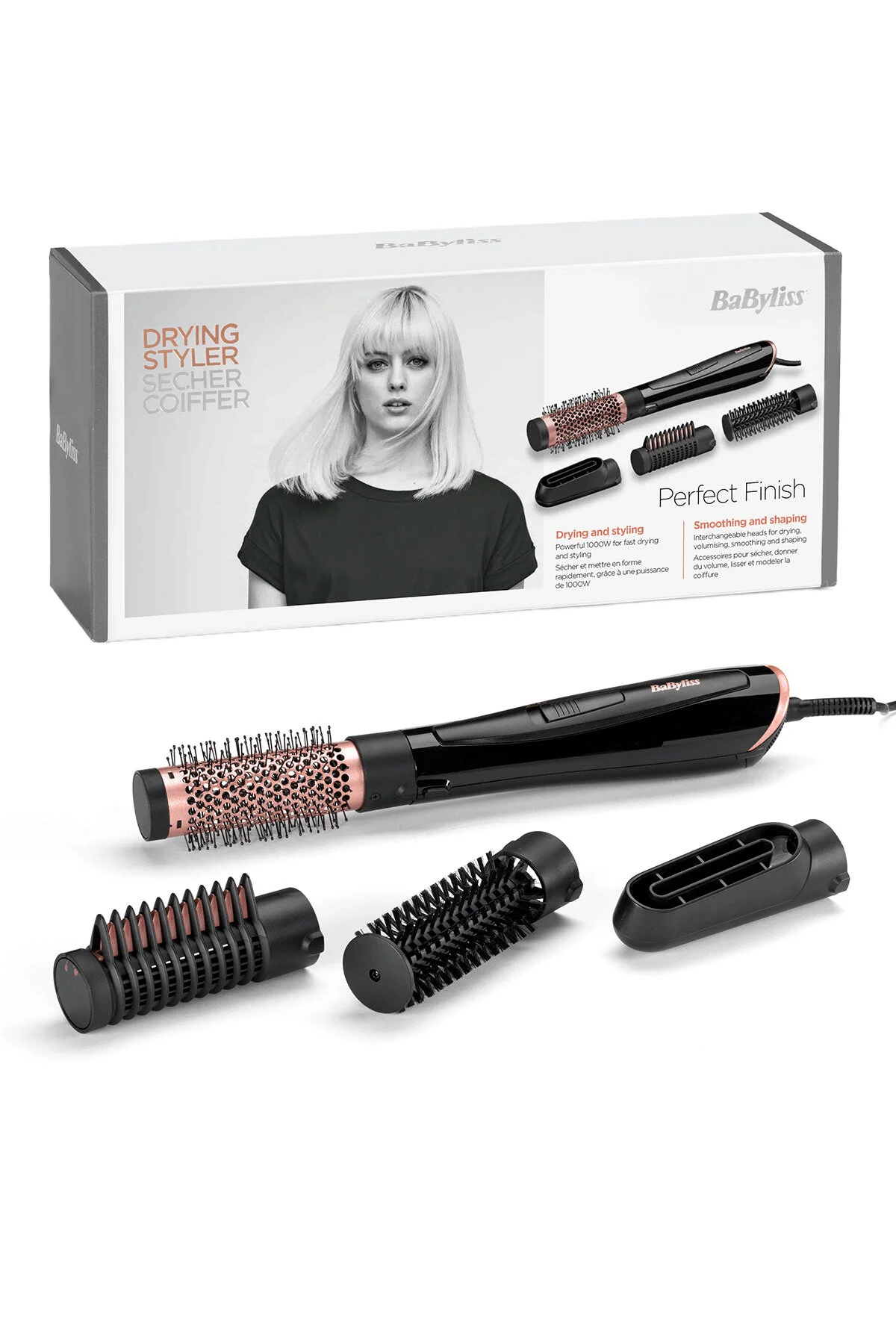 اتو مو یک ظاهر طراحی شده 4 عناوین 2 تنظیم گرما Babyliss