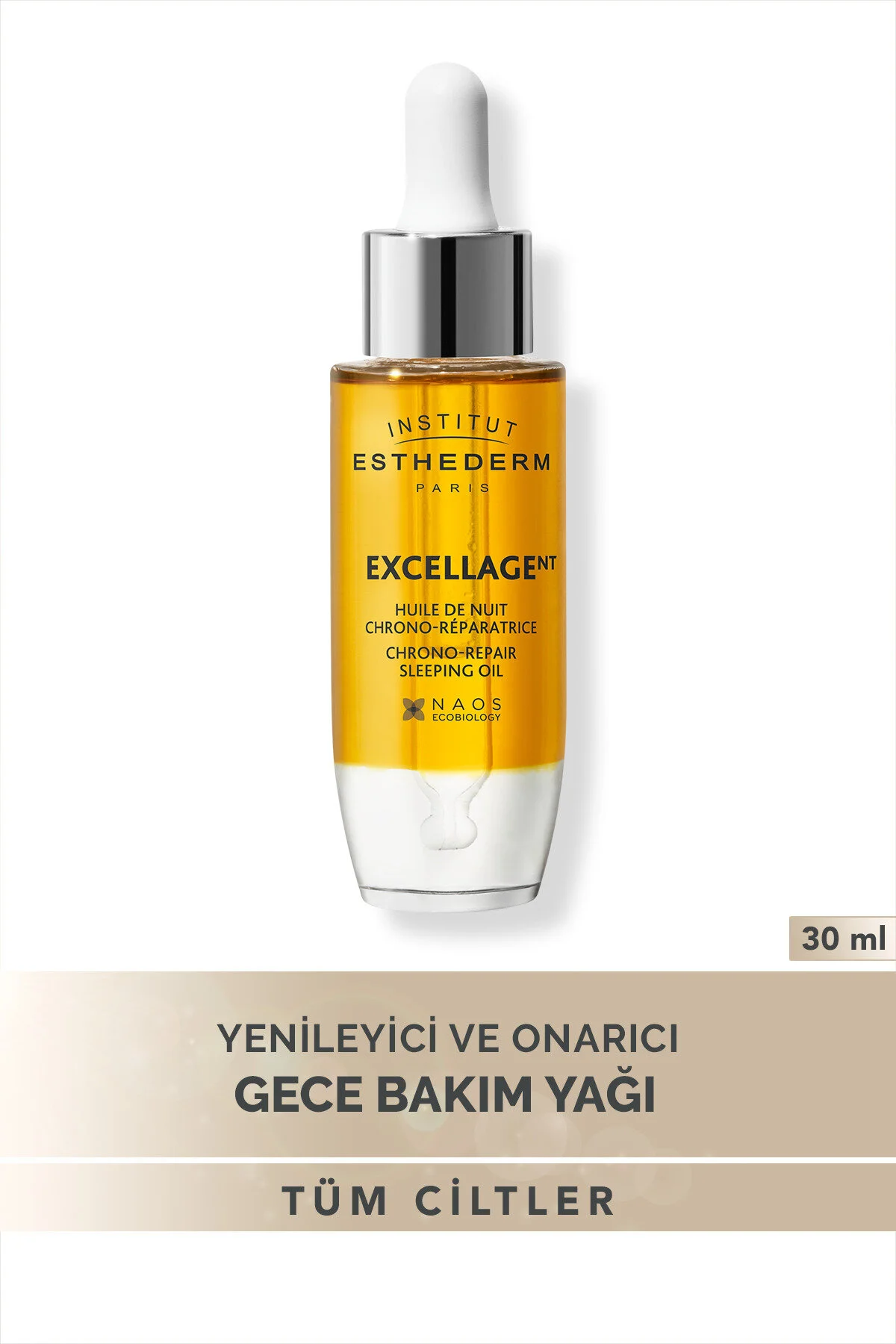 سرم پوست روغن مراقبت شبانه ترمیم کننده فشرده اکسلاژ 30 میل خواب کرونو اورجینال INSTITUT ESTHEDERM