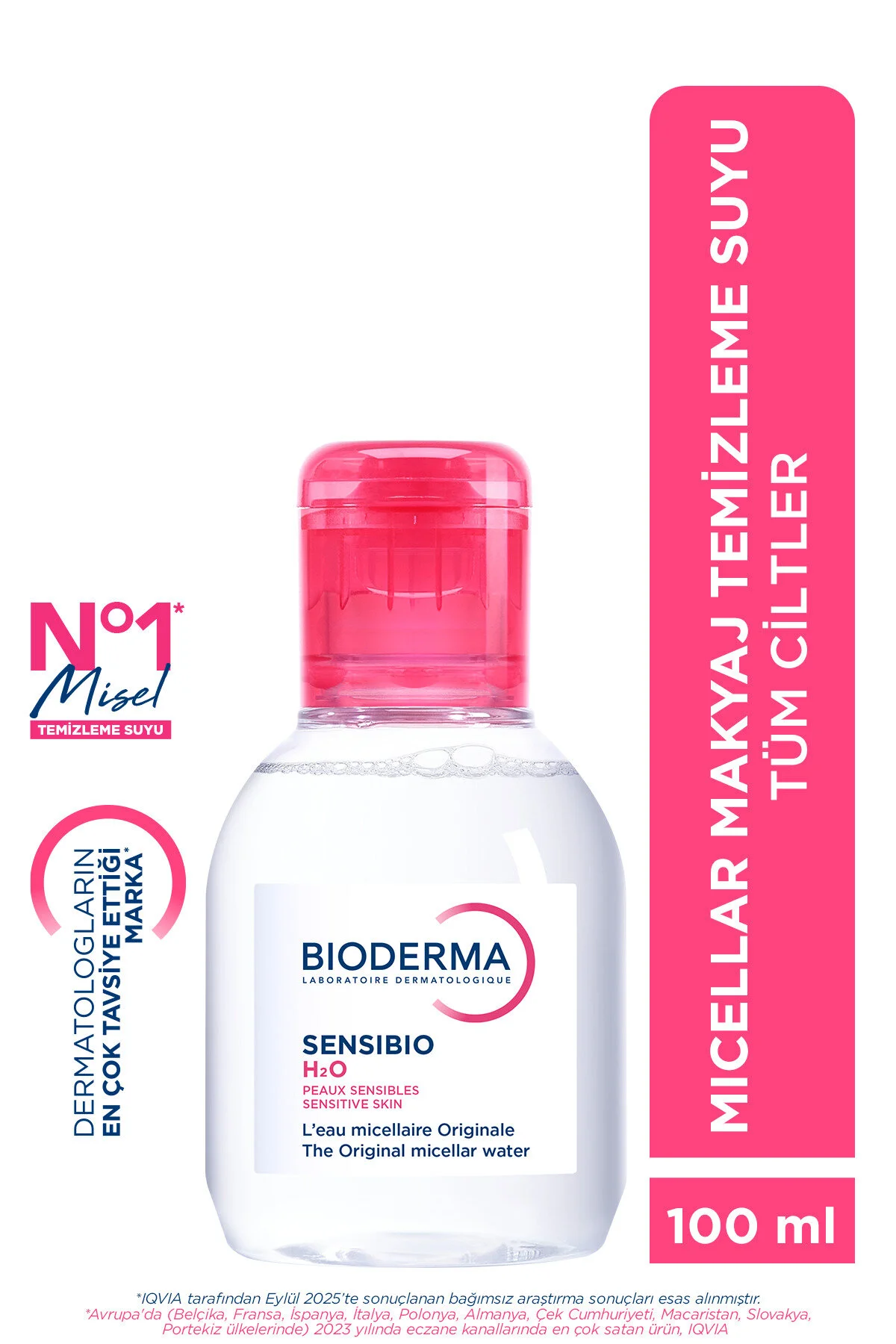Bioderma آب میکاپ زدایی حساسیت ایجاد نمی کند 100 میلی لیتر