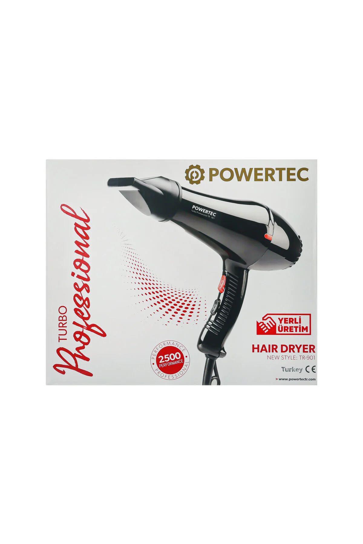 سشوار سیاه برقی و Tr 901 حرفه ای پاورتچ  Powertec
