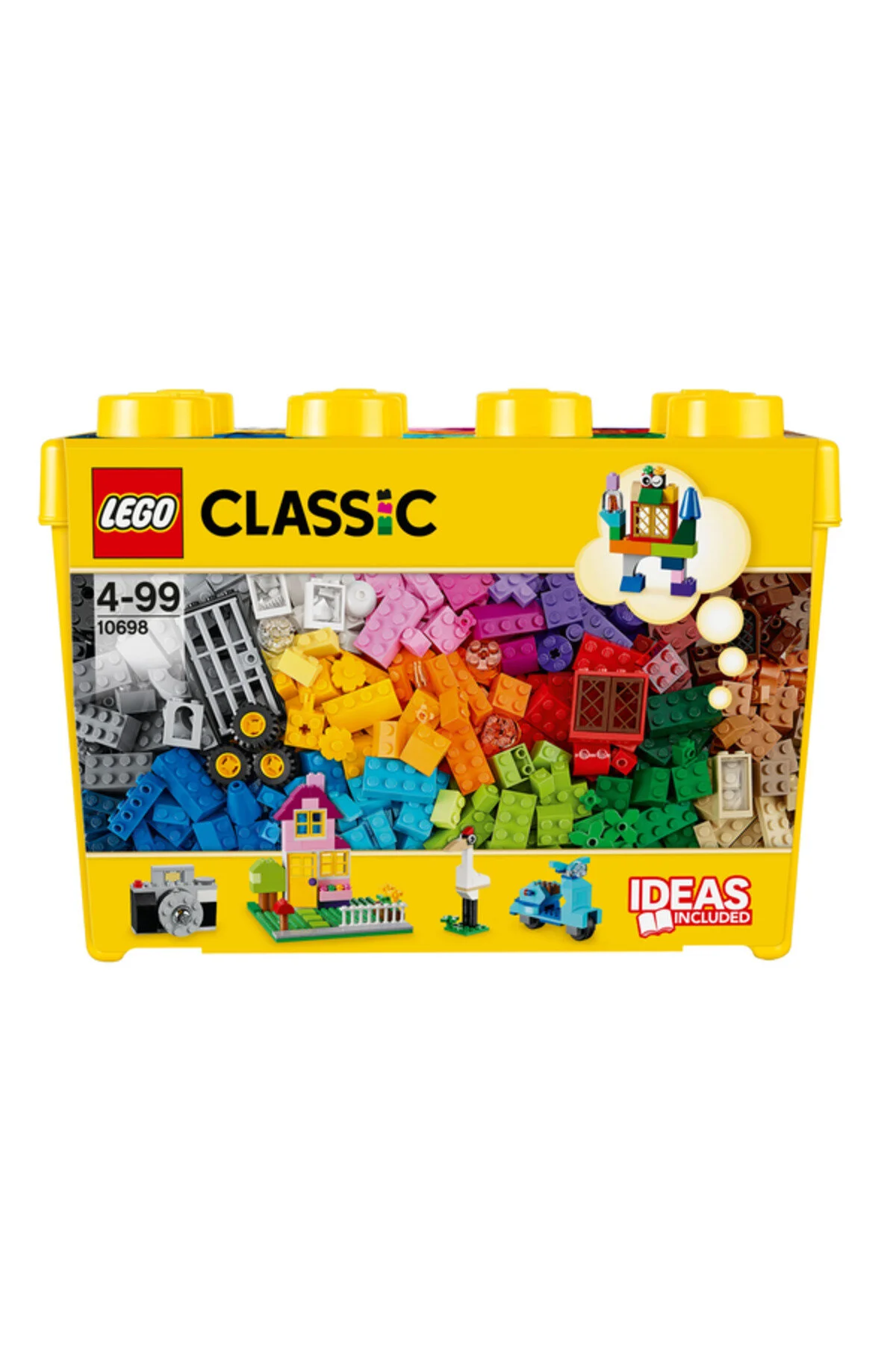 LEGO جعبه ساخت و ساز خلاقانه اندازه بزرگ کلاسیک 10698 با 790 قطعه +4 سال سن