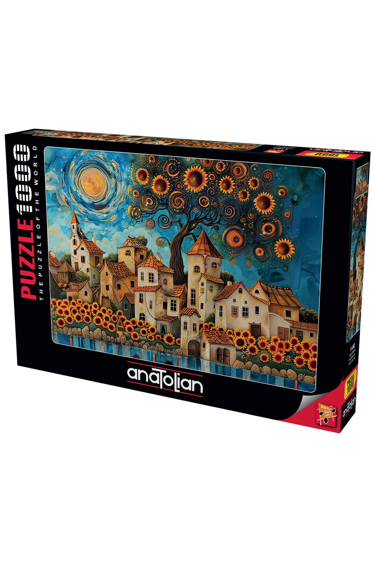 پازل اره منبت کاری مویی 1000 تکه گل آفتابگردان 1182 از ترکیه Anatolian Puzzle