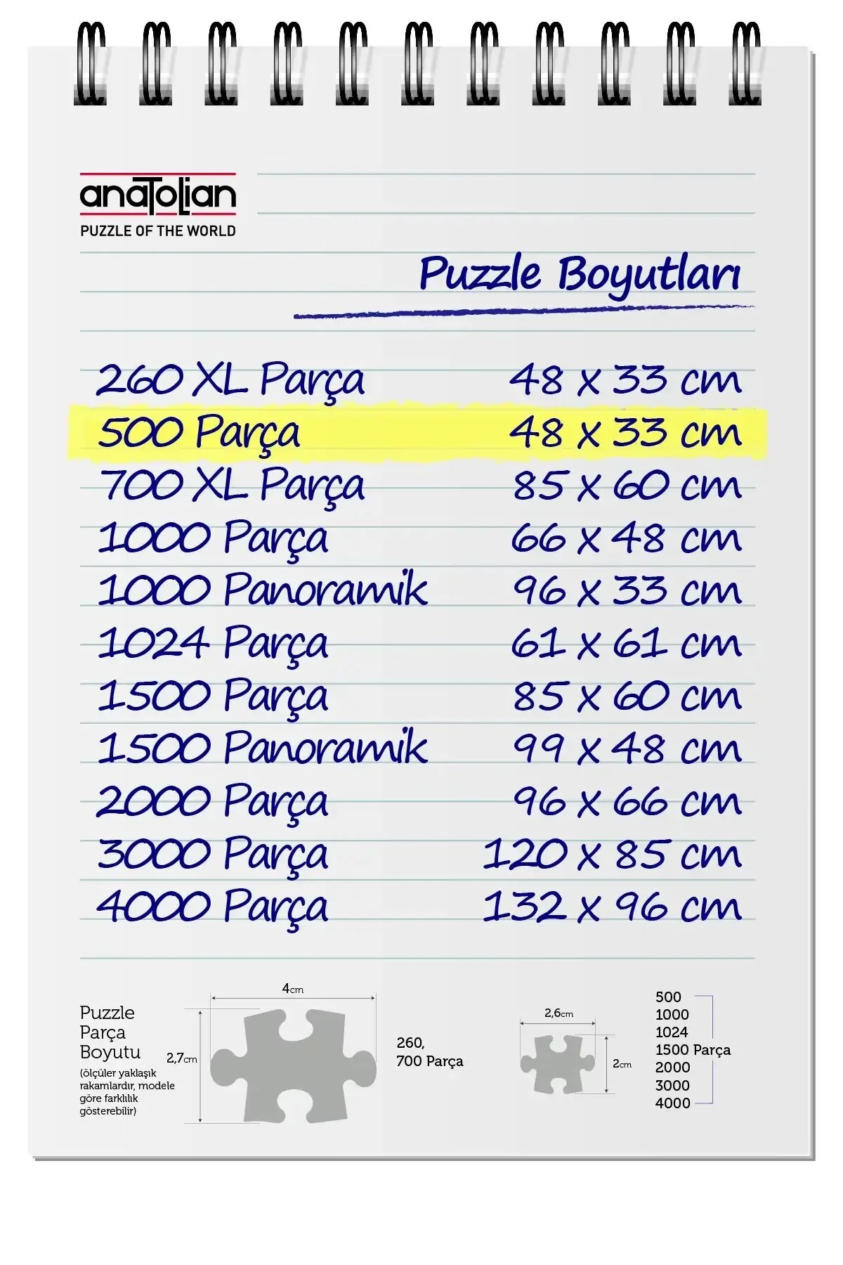 پازل به سمت خورشید 500 تکه کد: 3599 ANT3599 Anatolian Puzzle