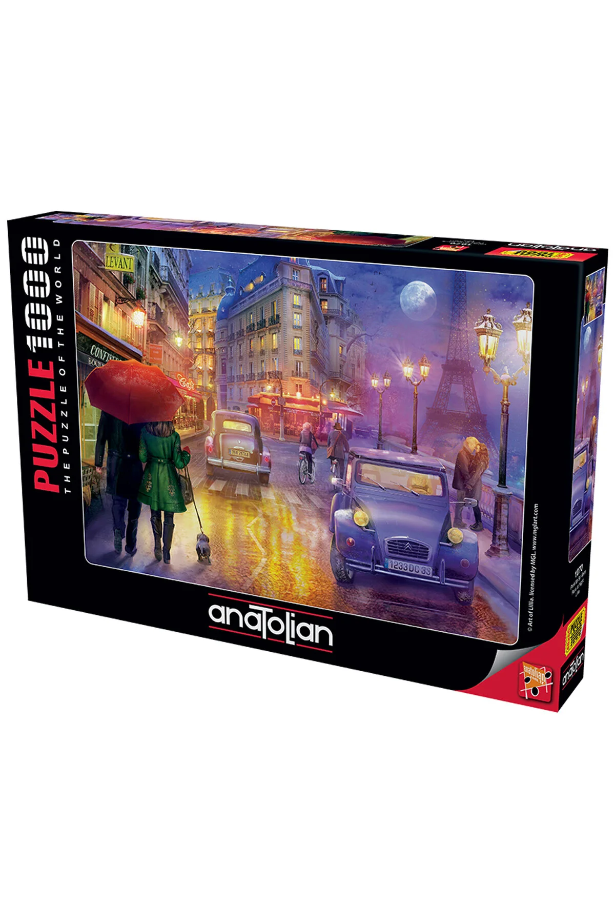 پازل 1000 قطعه یک شب در پاریس 1070 اورجینال Anatolian Puzzle