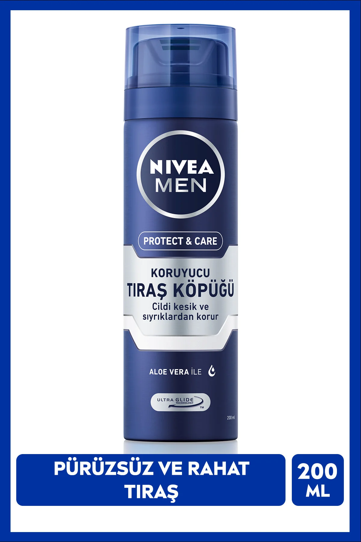 کف اصلاح مردانه با عصاره آلوئه ورا 200 میلی لیتر برای اصلاحی نرم و بدون آسیب نیوآ Nivea