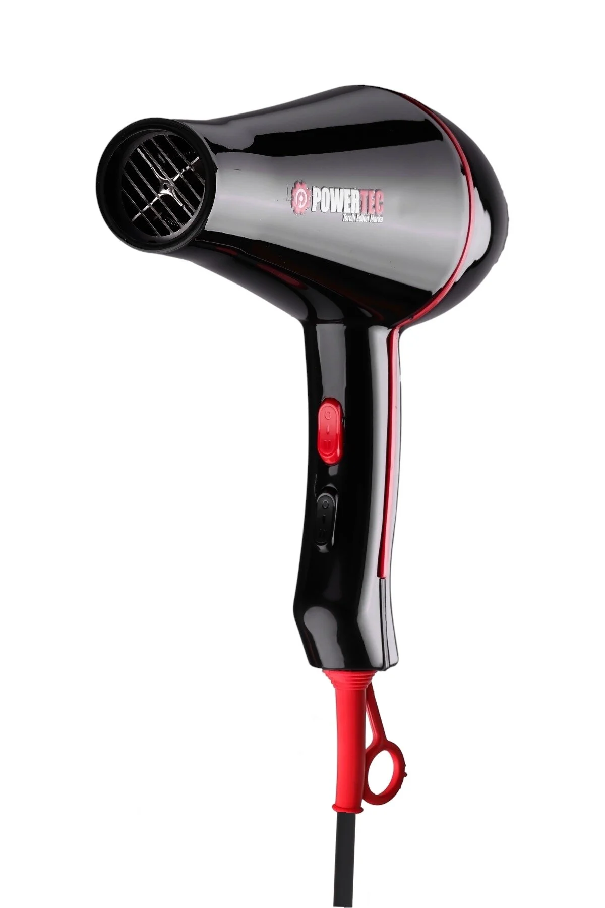 سشوار سیاه برقی Tr 601 خشک کن حرفه ای و کردن مو + ضربه پاورتچ  Powertec