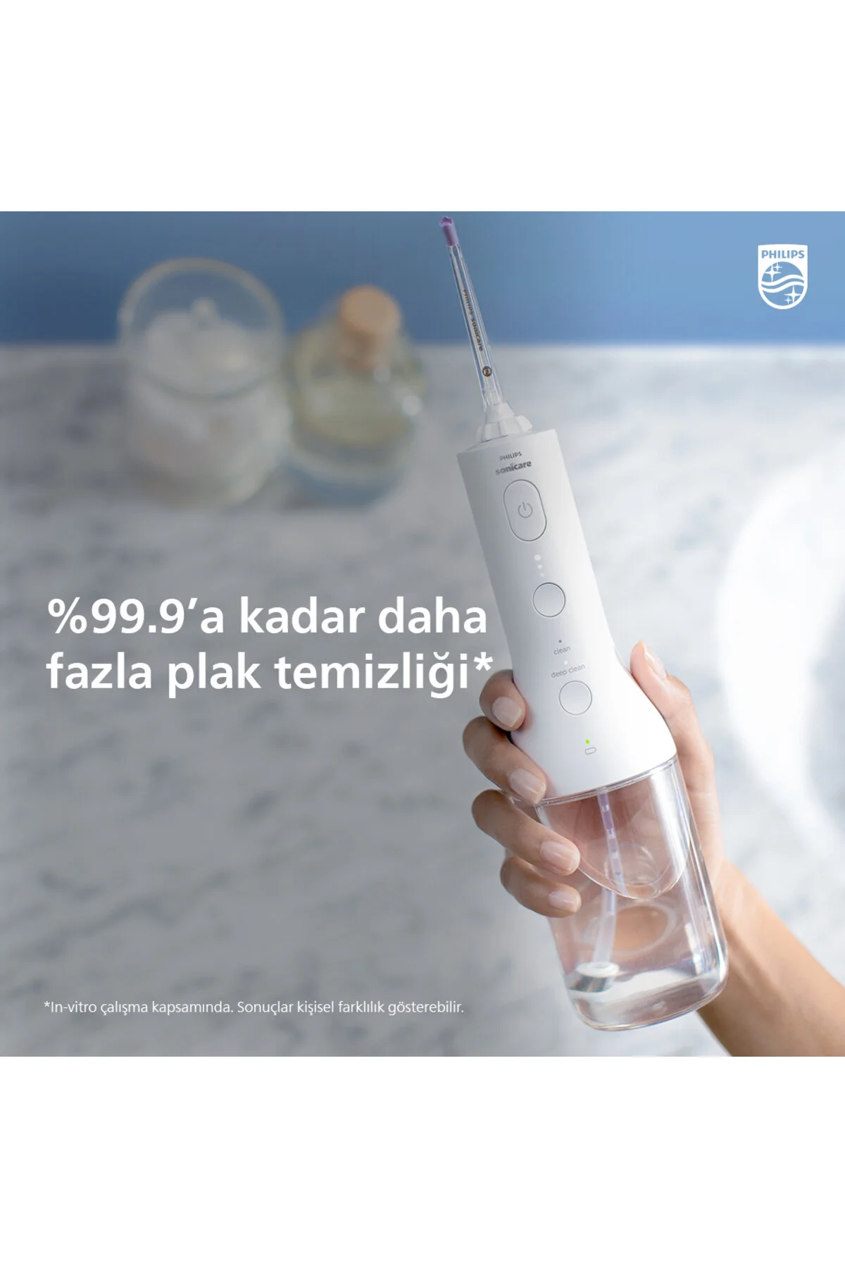 Philips دستگاه تمیزکننده دندان های بدون سیم با قدرت Sonicare مدل FLOSSER 3000