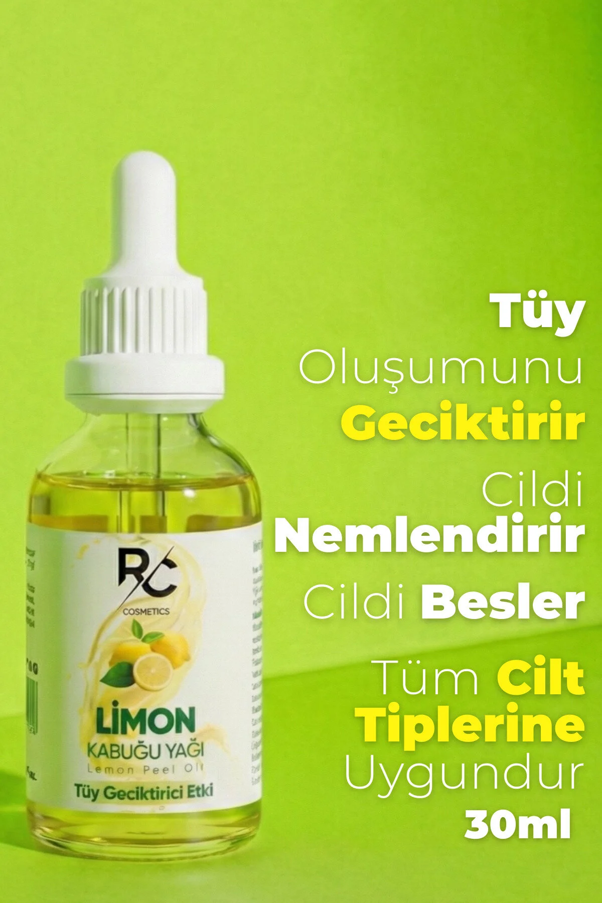 سرم موبر با اثر تاخیر در رشد مو 30 میلی لیتر با عصاره لیمو RC COSMETİCS