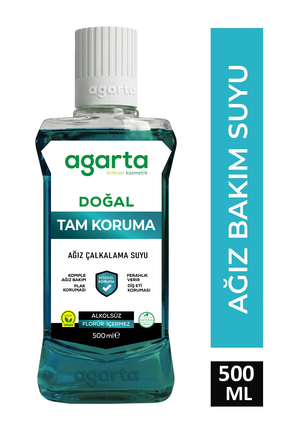 دهان شویه 500 میلی لیتری بدون الکل با محافظت کامل Agarta