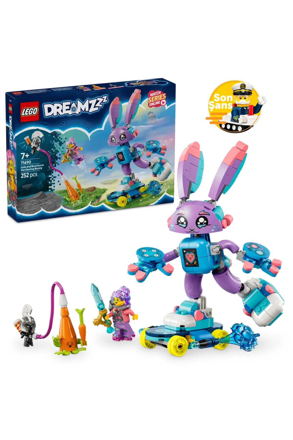 لگو و اسباب بازی های ساخت محور ® DREAMZZZ™ IZZIE AND THE BUNNY BUNCHURRO 71490 ست ساختمان برای کودکان 7+ 252P از ترکیه LEGO