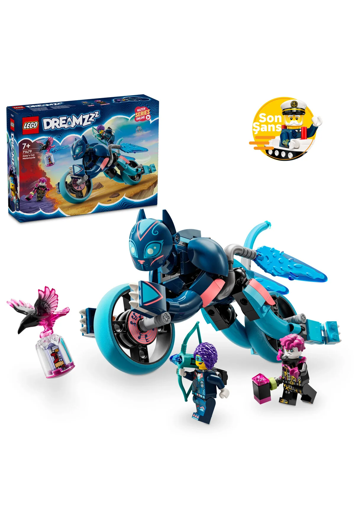 لگو ® DREAMZZZ ™ موتور سیکلت گربه زوی 71479 7+ مجموعه خلاق 226 قطعه اورجینال LEGO