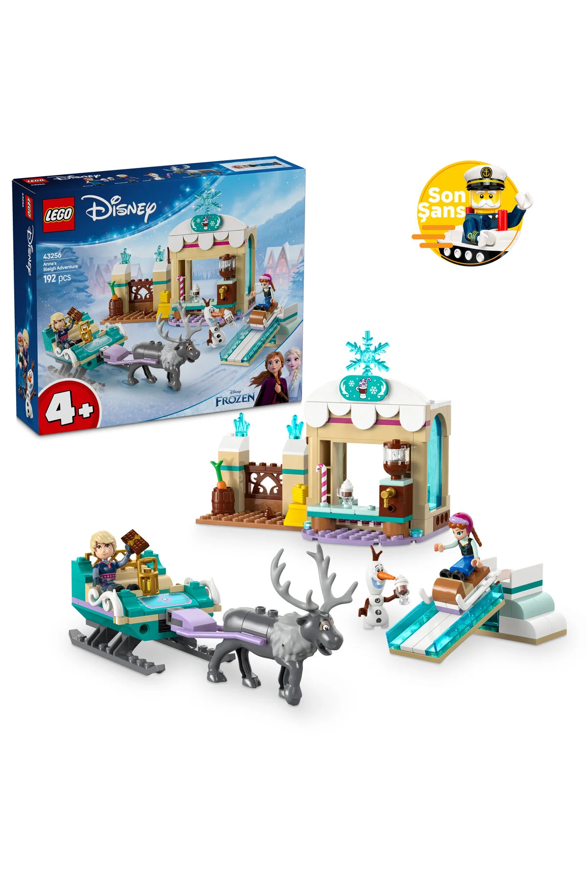 لگو و اسباب بازی های ساخت محور ® ǀ DISNEY PRINCESS ANNA'S SLEIGH ADVENTURE 43256 4+ TOY BUILDING SET 192 PIECES از ترکیه LEGO