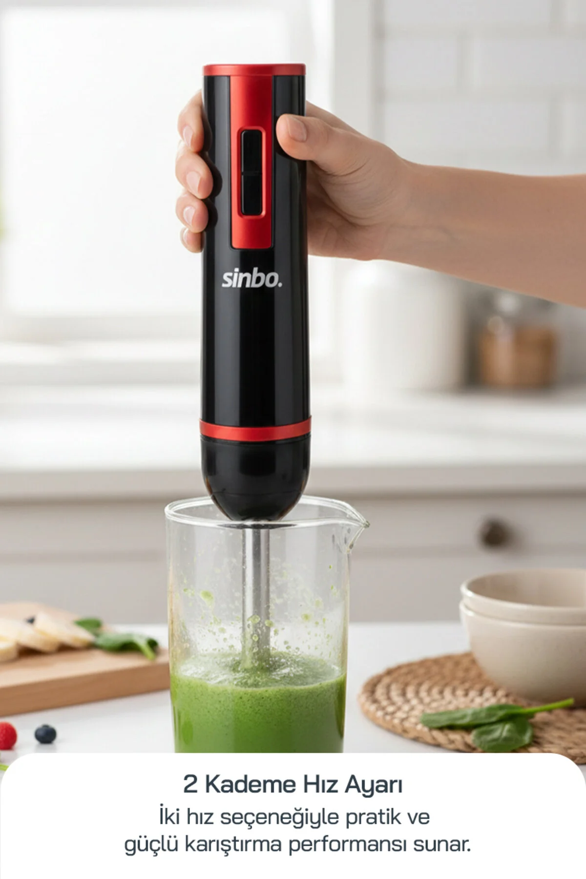 ست مخلوط کن SHB 3179 HAND BLENDER RED اورجینال Sinbo
