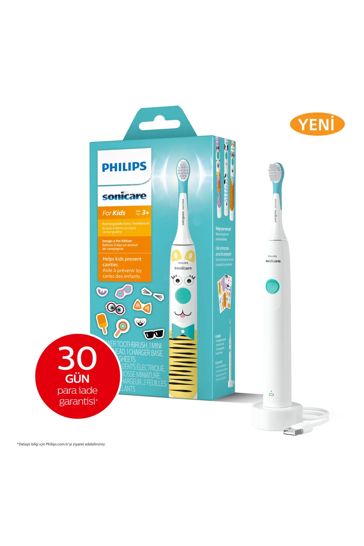 مسواک شارژی برقی کودکان SONICARE HX3601 01 اورجینال Philips