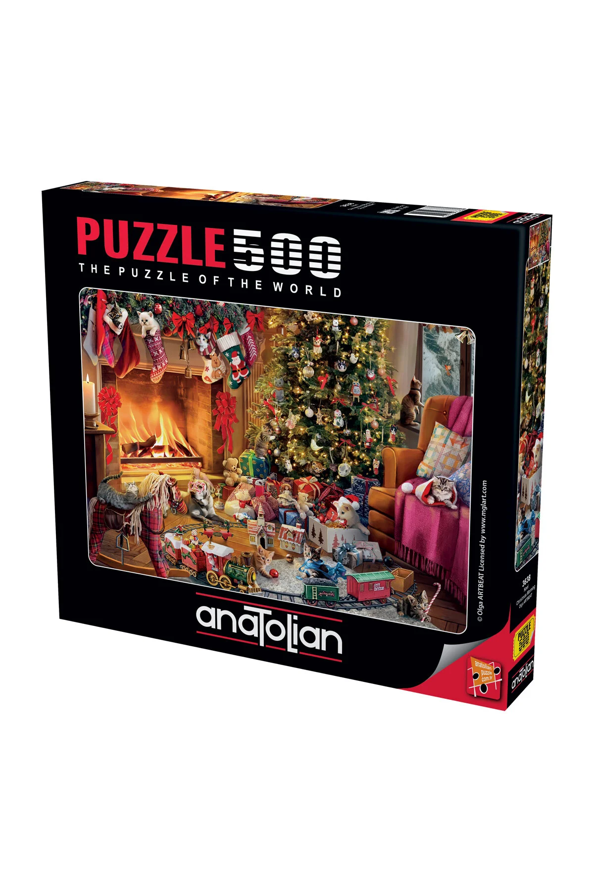 پازل اره منبت کاری مویی 500 تکه کریسمس 3638 Anatolian Puzzle