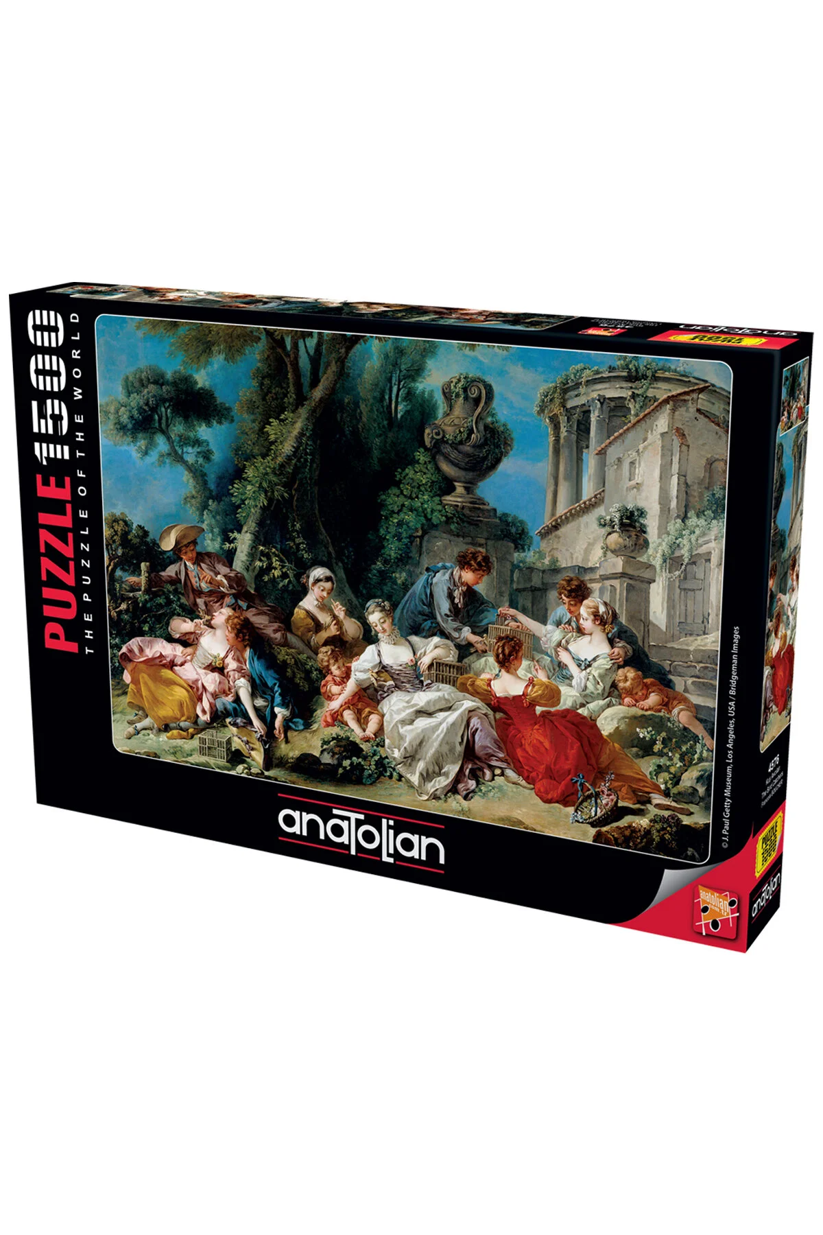 پازل اره منبت کاری مویی 1500 قطعه شکارچیان پرنده 4576 از ترکیه Anatolian Puzzle