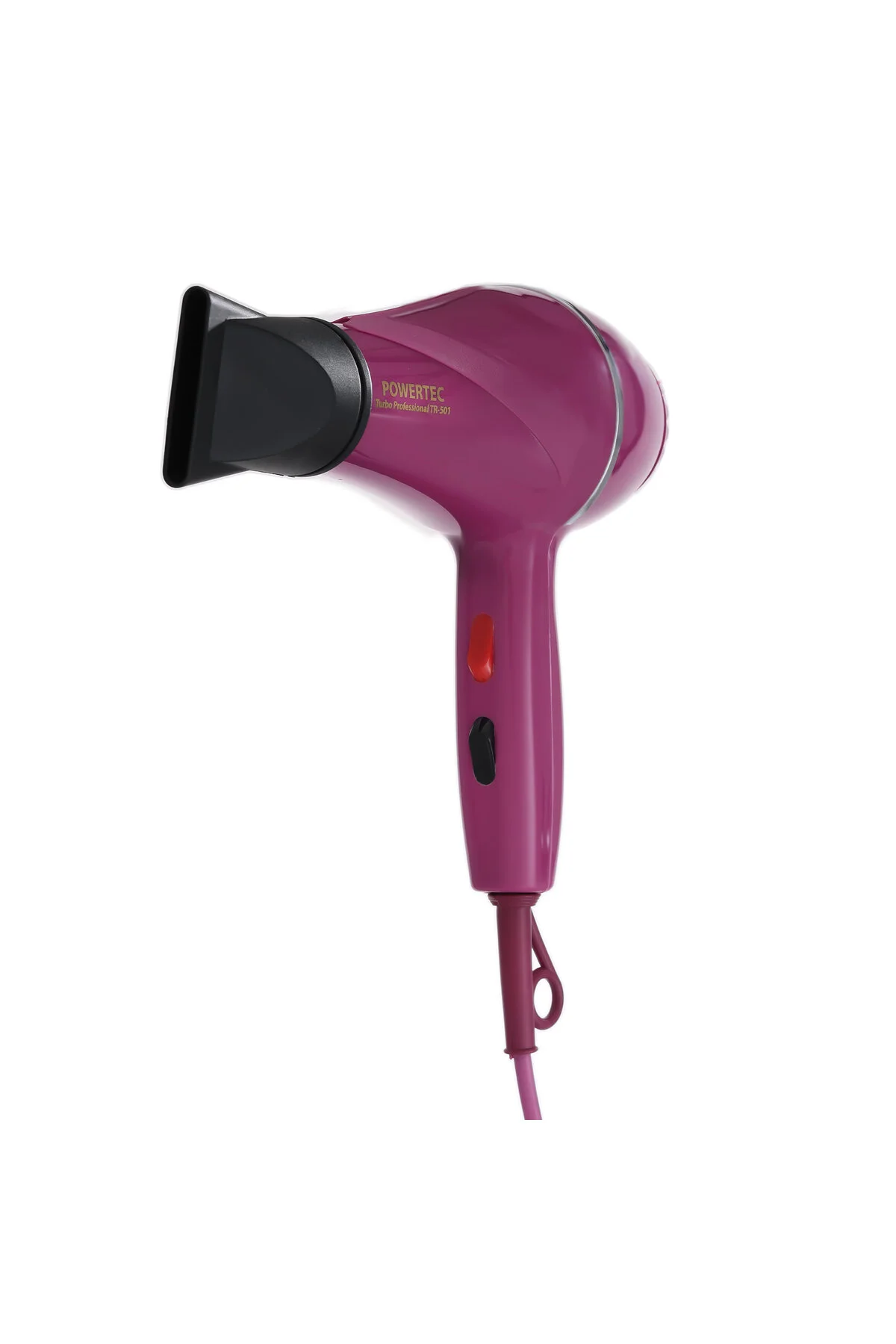 سشوار بنفش برقی خشک کن حرفه ای و دمنده 2500 وات آرایشگاه تحت عنوان Tr501+ پاورتچ  Powertec