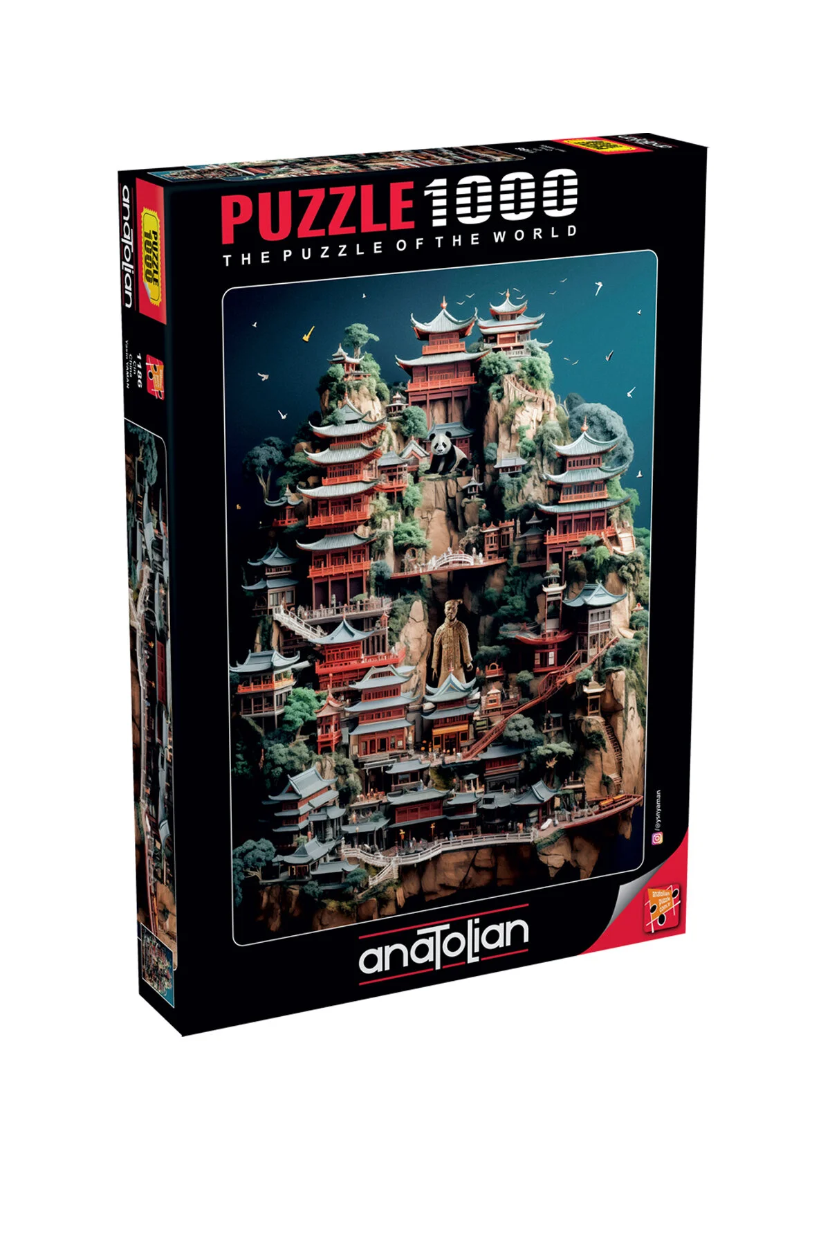 پازل اره منبت کاری مویی 1000 تکه چین 1186 Anatolian Puzzle