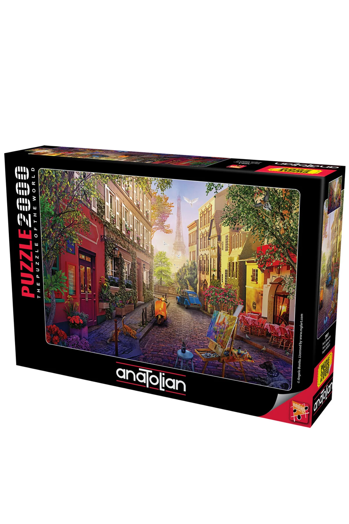 پازل اره منبت کاری مویی 2000 PIECE STREETS OF PARIS 3961 از ترکیه Anatolian Puzzle
