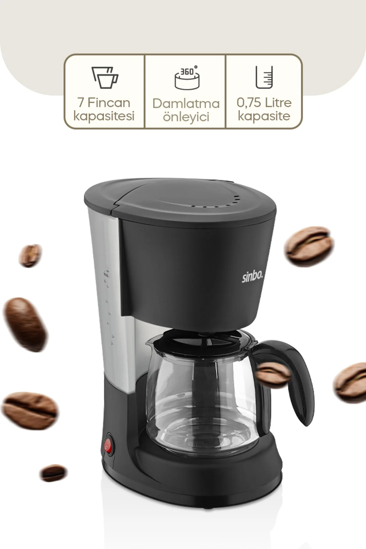 قهوه ساز فیلتری دستگاه فیلتر SCM 2953 اورجینال Sinbo