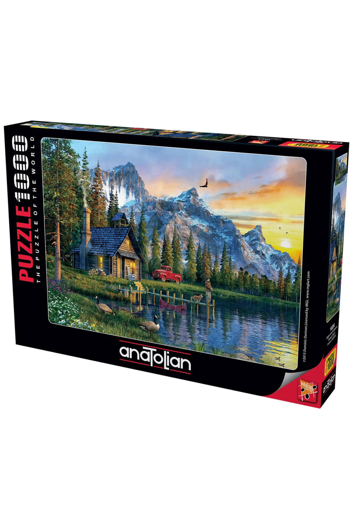 پازل غروب خورشید 1000 قطعه آناتولی در کابین SUNSET 1024 اورجینال Anatolian Puzzle