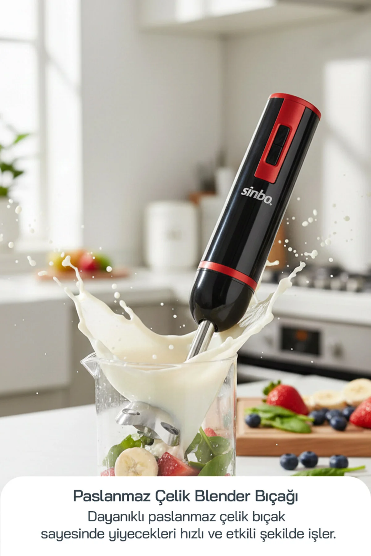 ست مخلوط کن SHB 3179 HAND BLENDER RED اورجینال Sinbo